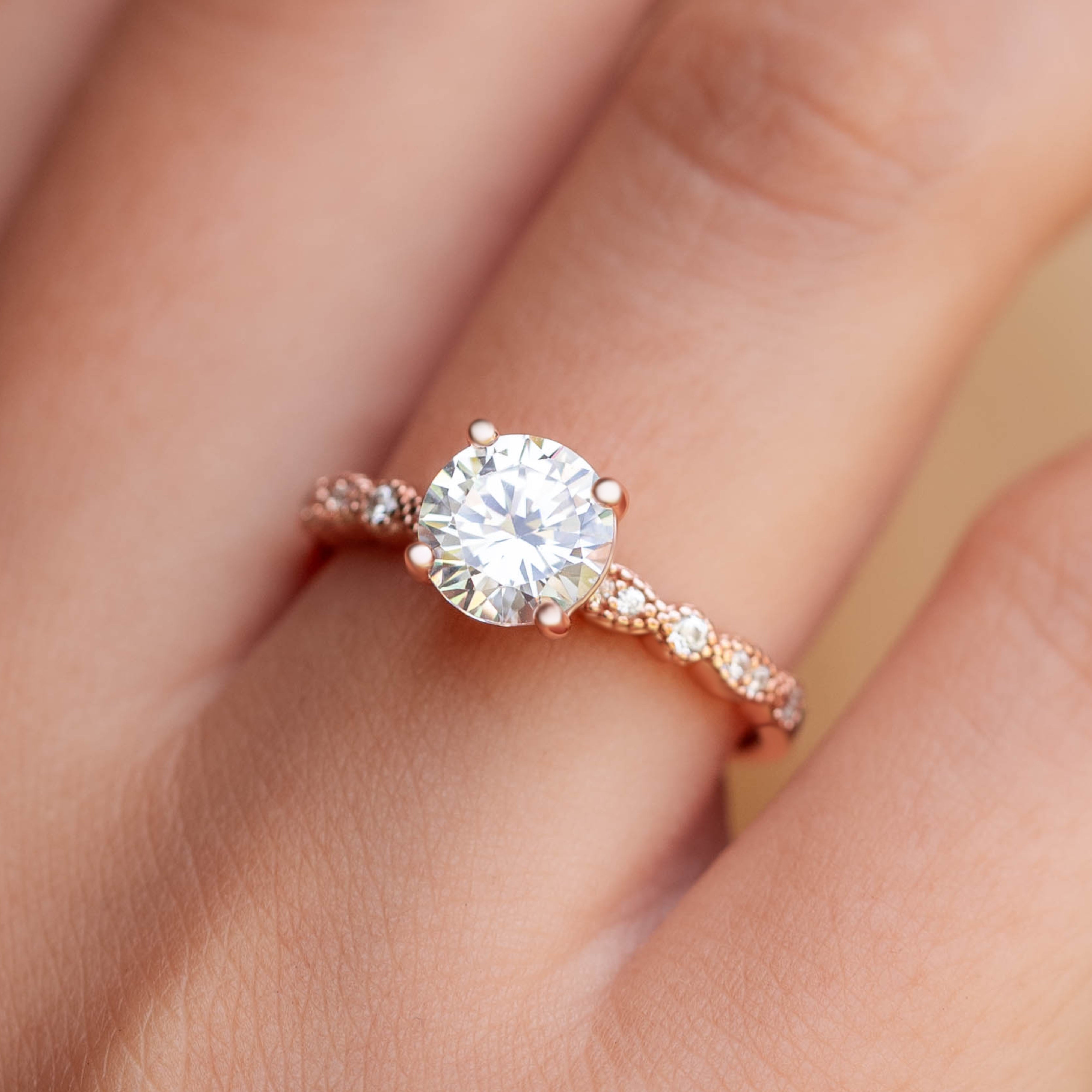 The Brilliant - Rose - Moissanite