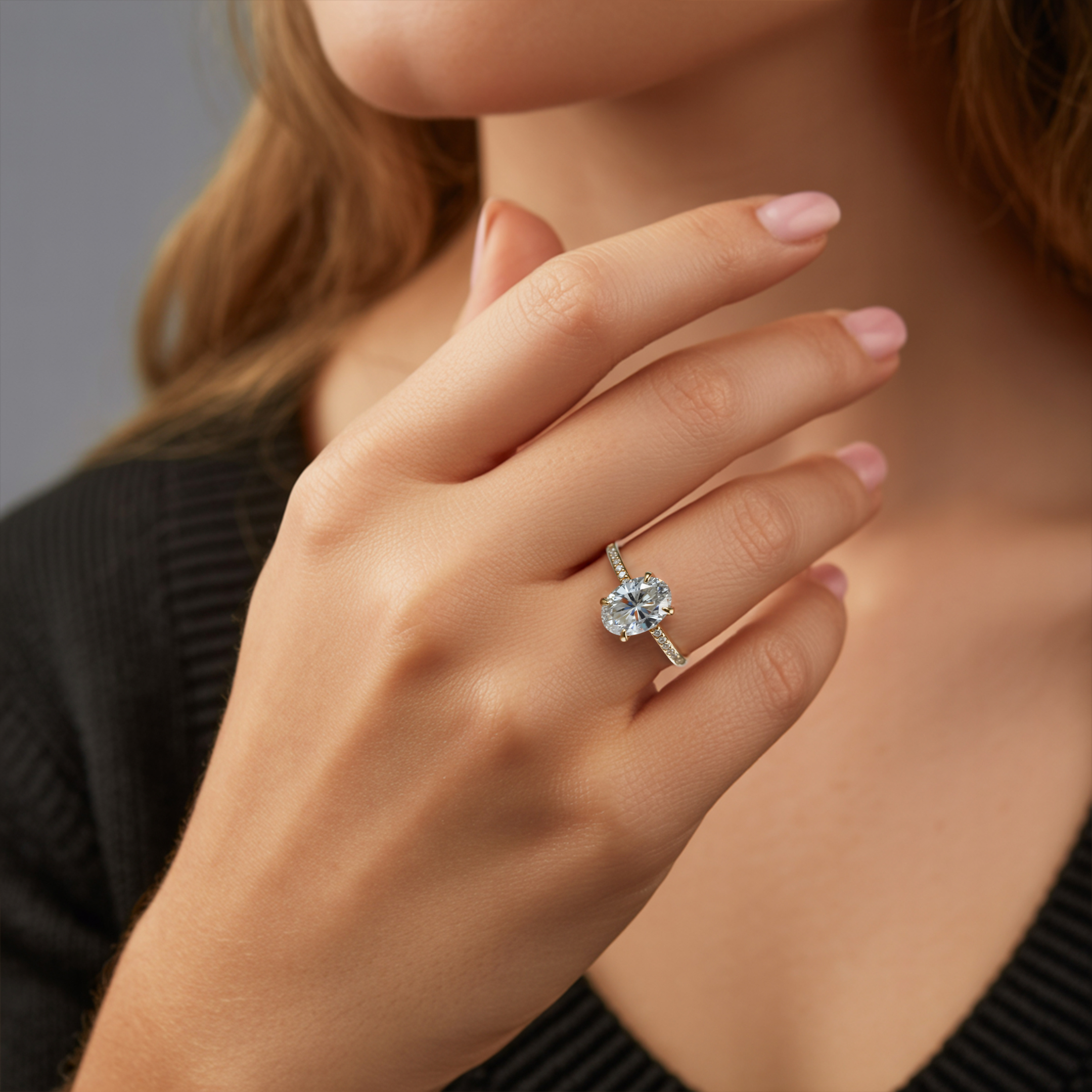 The Opaline 1CT Moissanite Ring