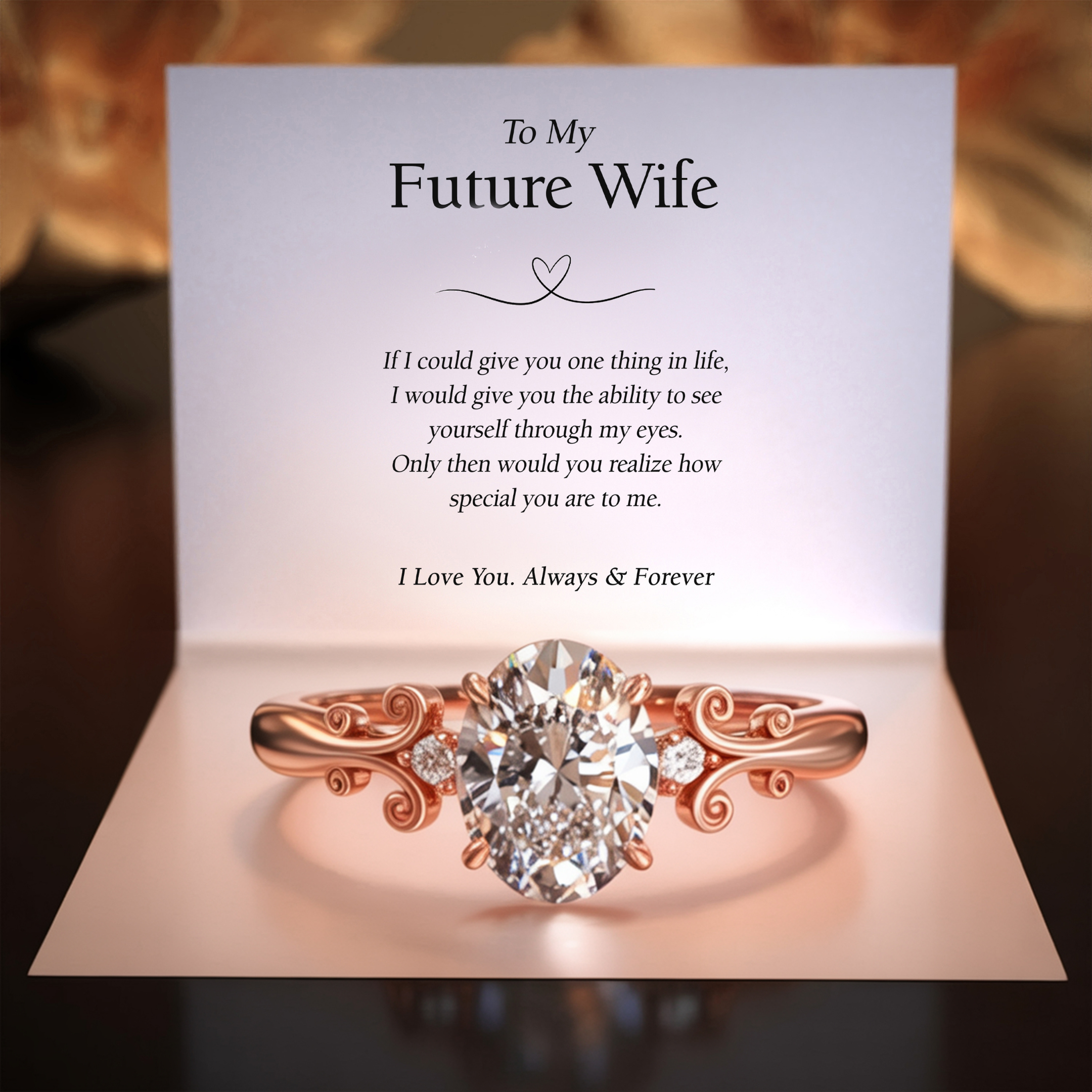 The Luna – Vintage Moissanite Ring