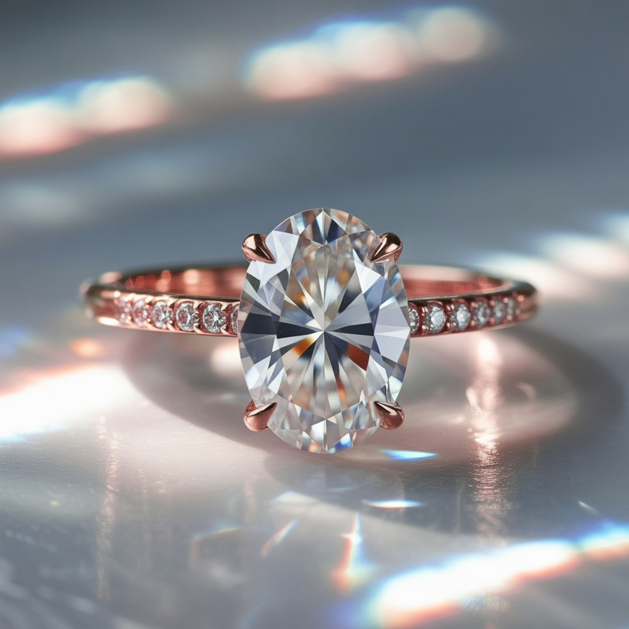 The Opaline 1CT Moissanite Ring