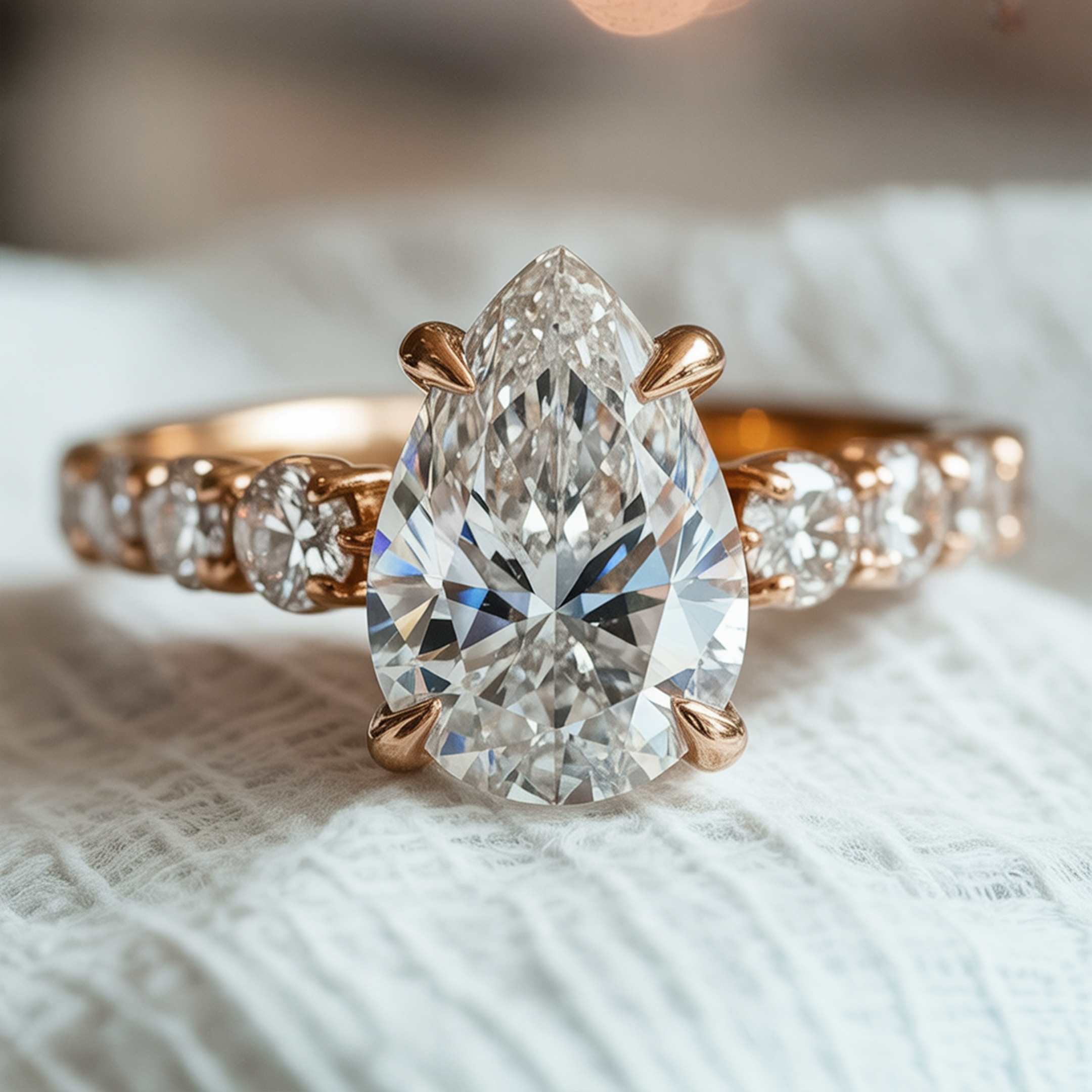 The Celestine - Pear Cut