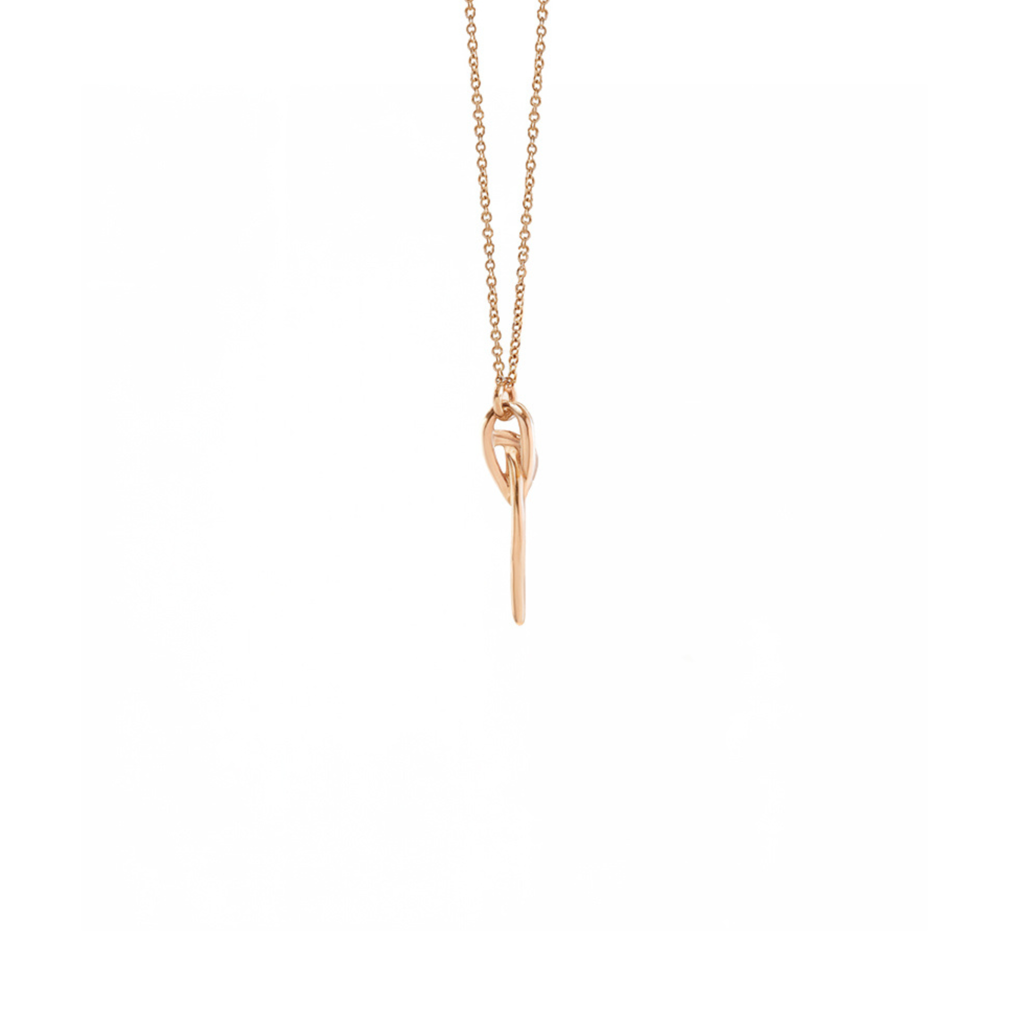 Interlinked Diamond Heart Necklace