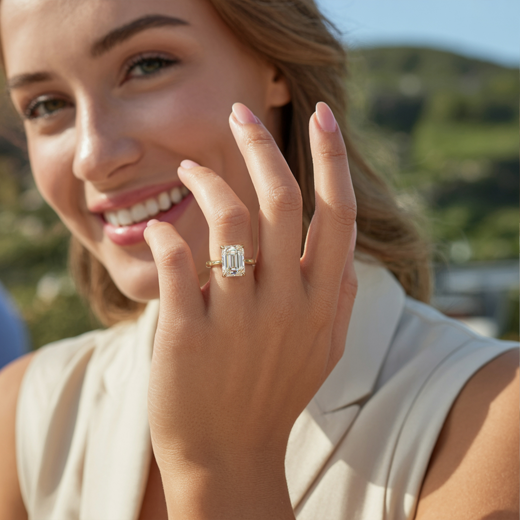 The Bella Jewel – Solitaire Moissanite Ring