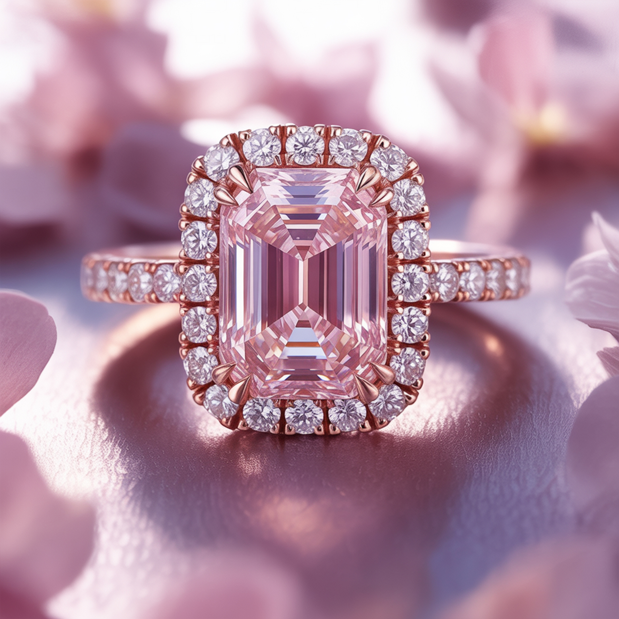 The Camilla - Halo Moissanite Ring