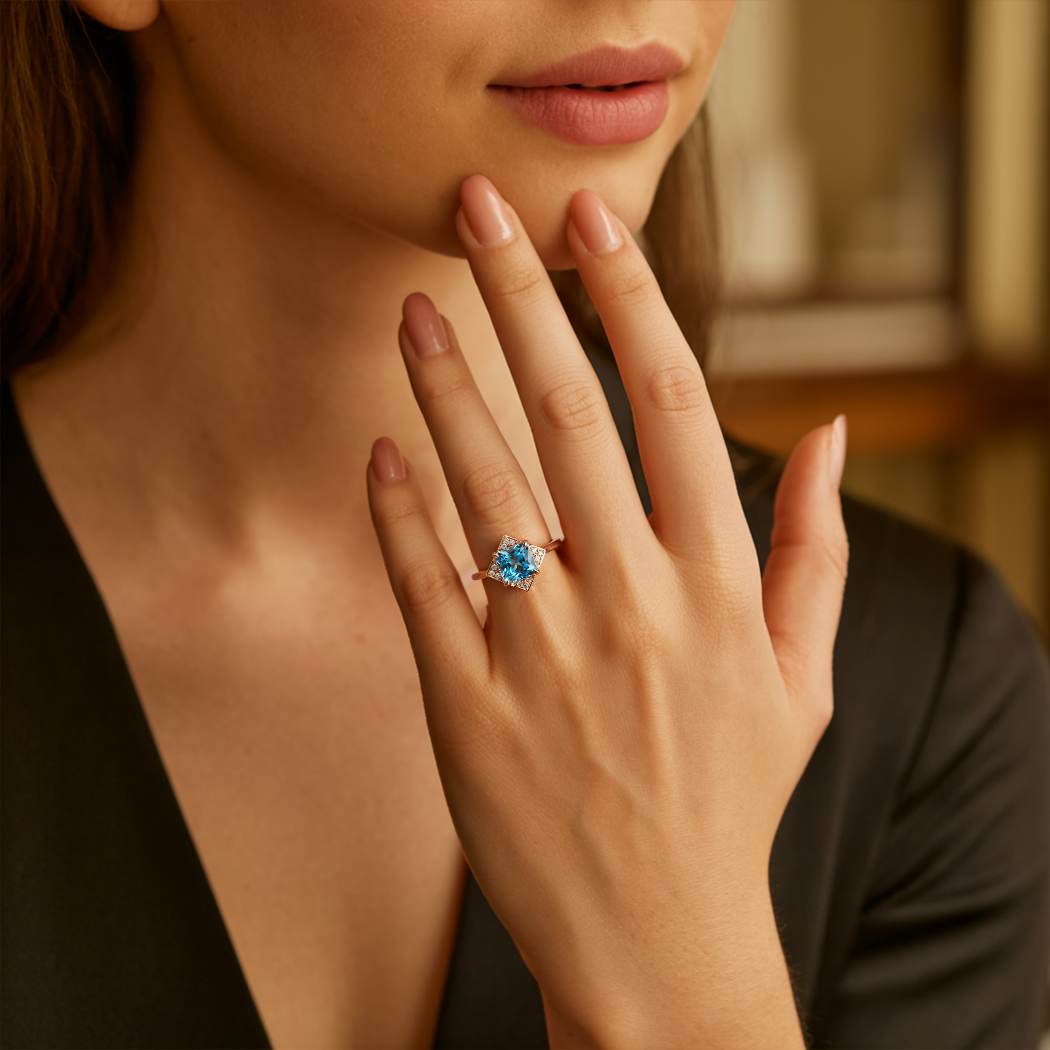 The Caterina – Vintage Moissanite Ring