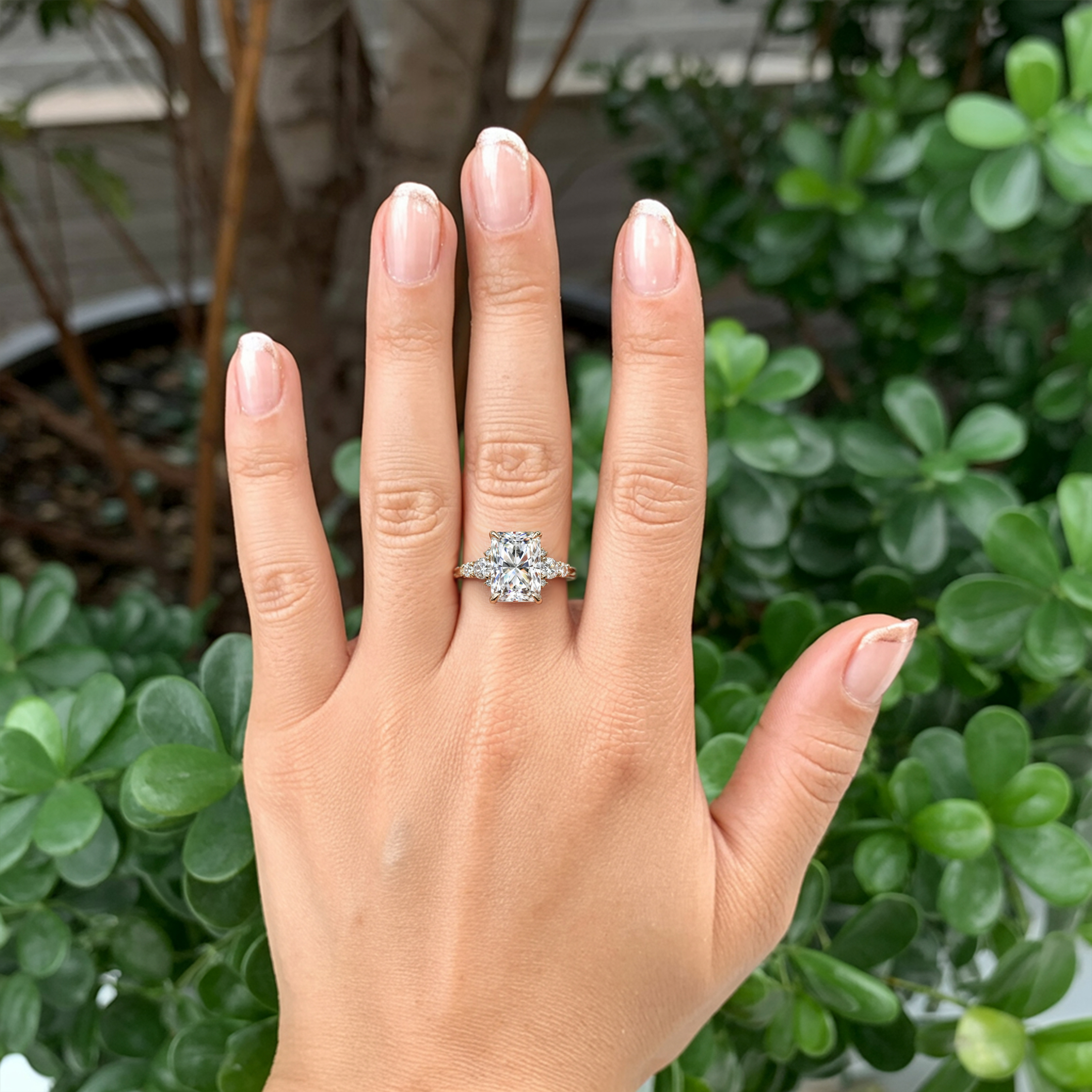 The Bella Jewel Radiant Cut Moissanite Ring