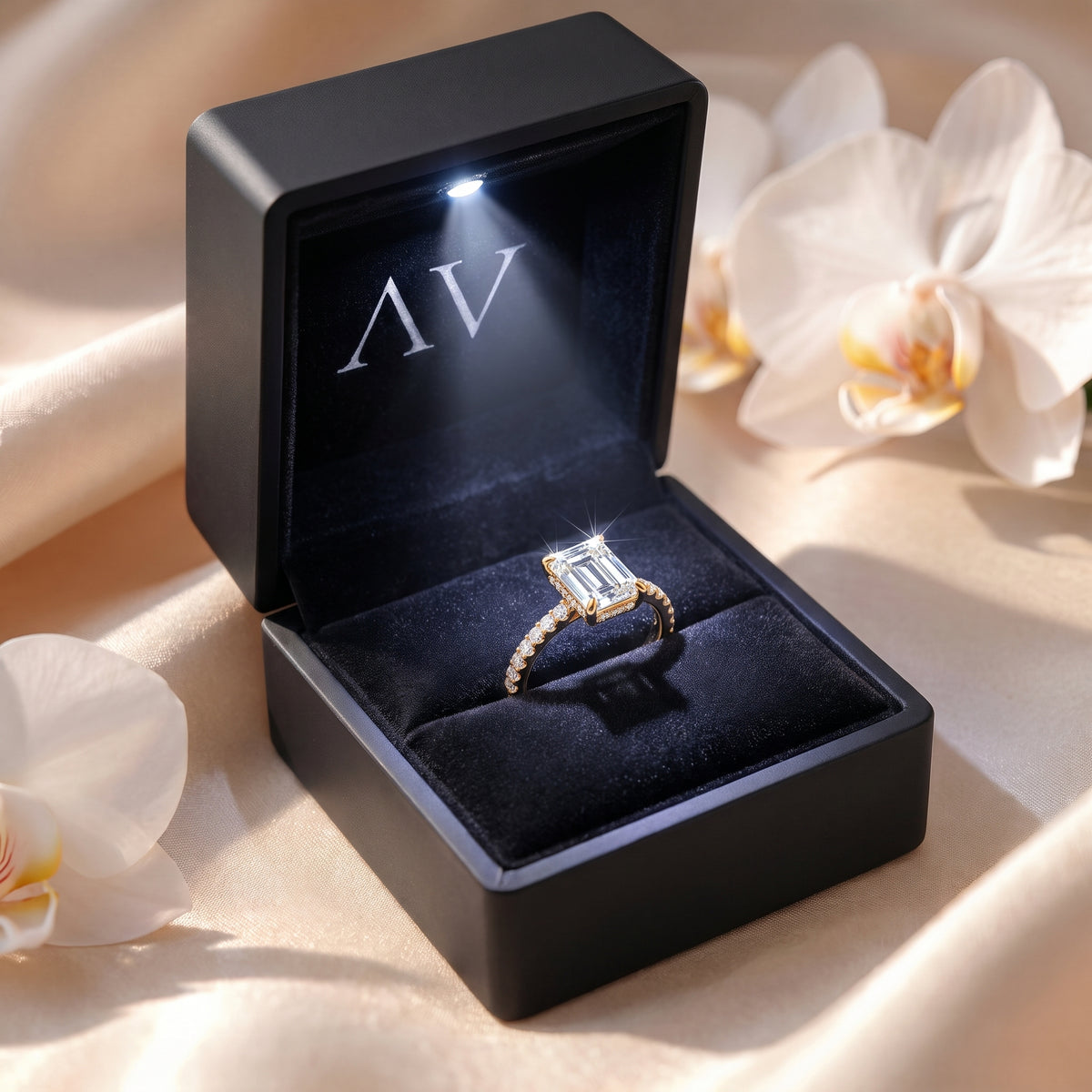 AI0009-EME-2CT-PAVE-EW - Premium LED Gift Box Presentation