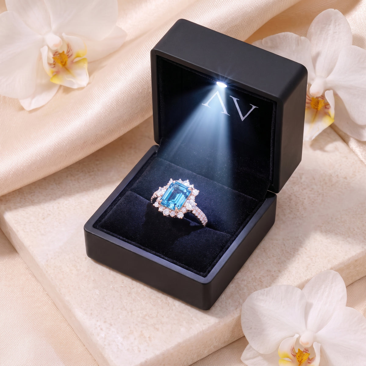 AI0010-EME-1.5CT-DPAVE-SOLIT - Premium LED Gift Box Presentation