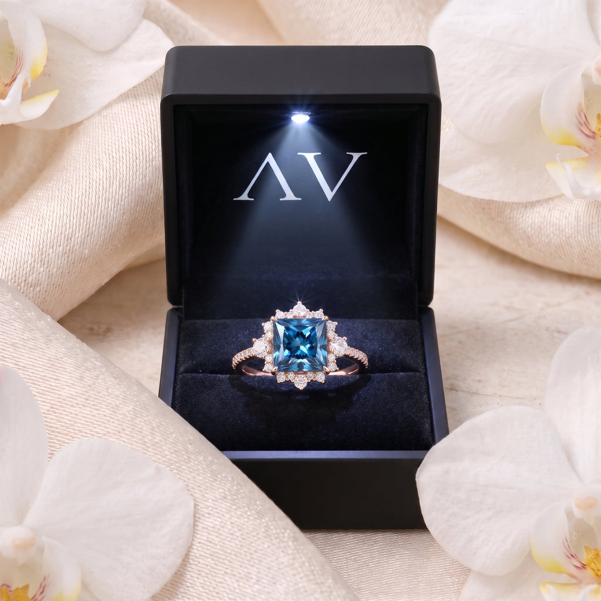 AI0010-PRI-2CT-PAVE-SOLIT - Premium LED Gift Box Presentation