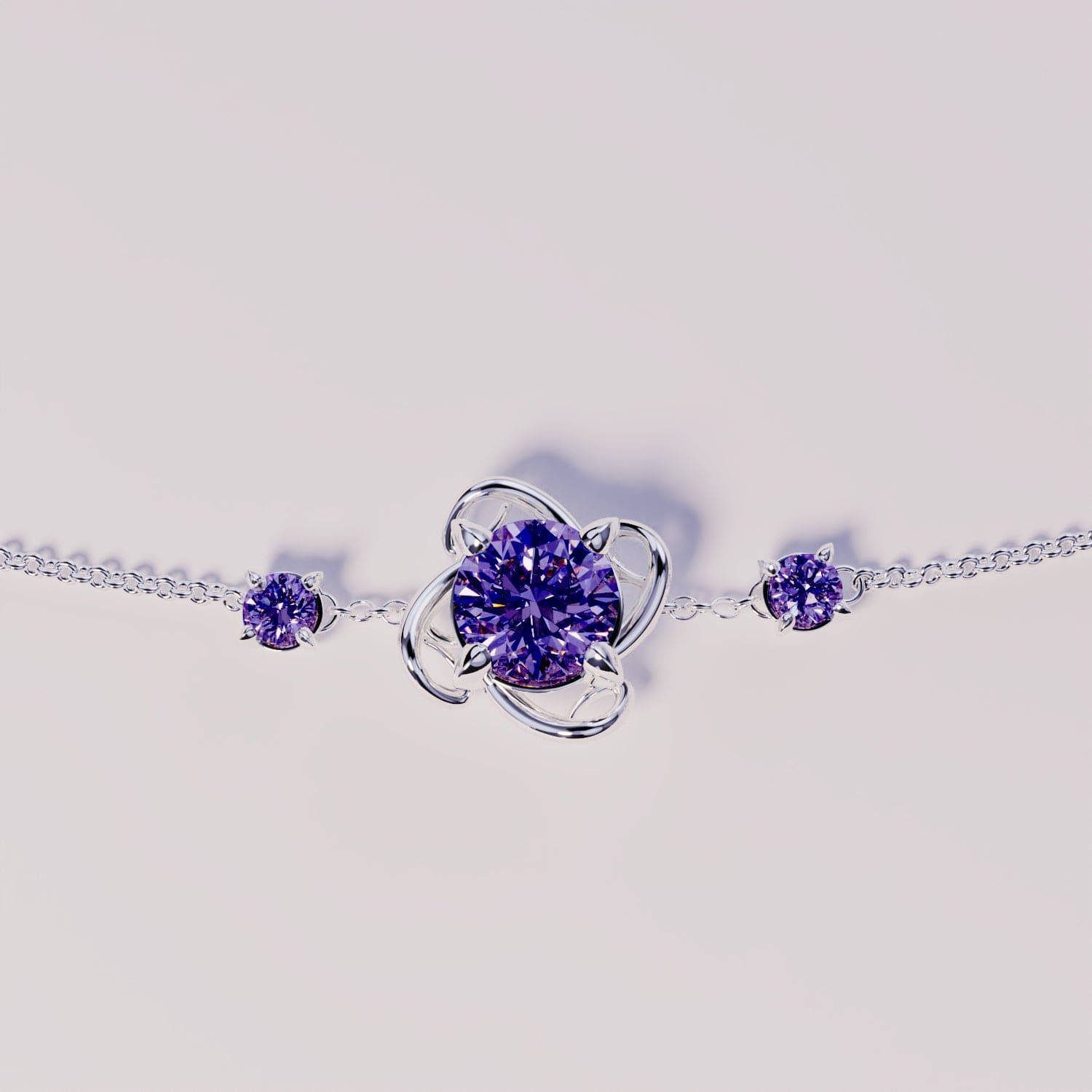 Personalized Birthstone Bracelet - S925 Sterling Silver