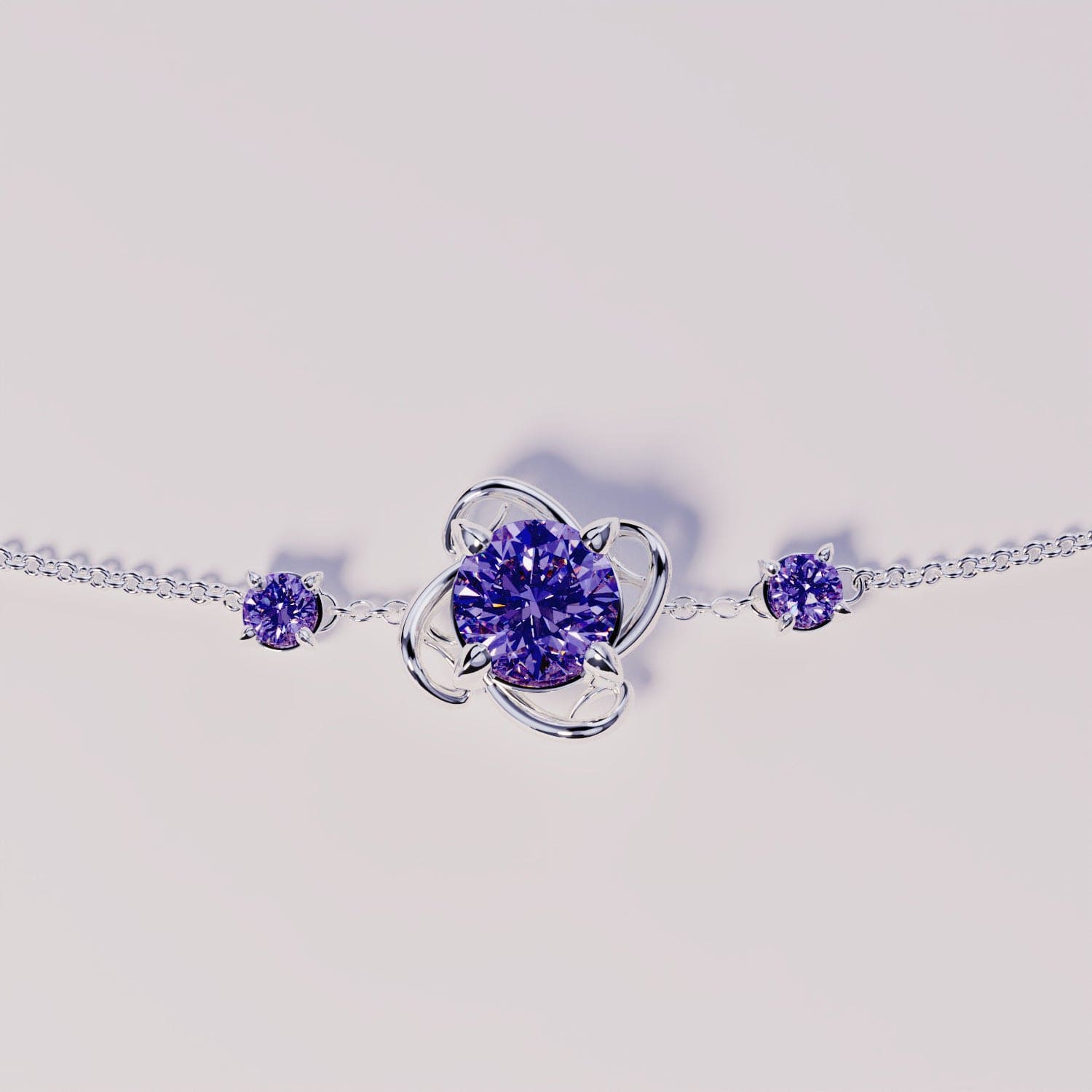 Personalized Birthstone Bracelet - S925 Sterling Silver