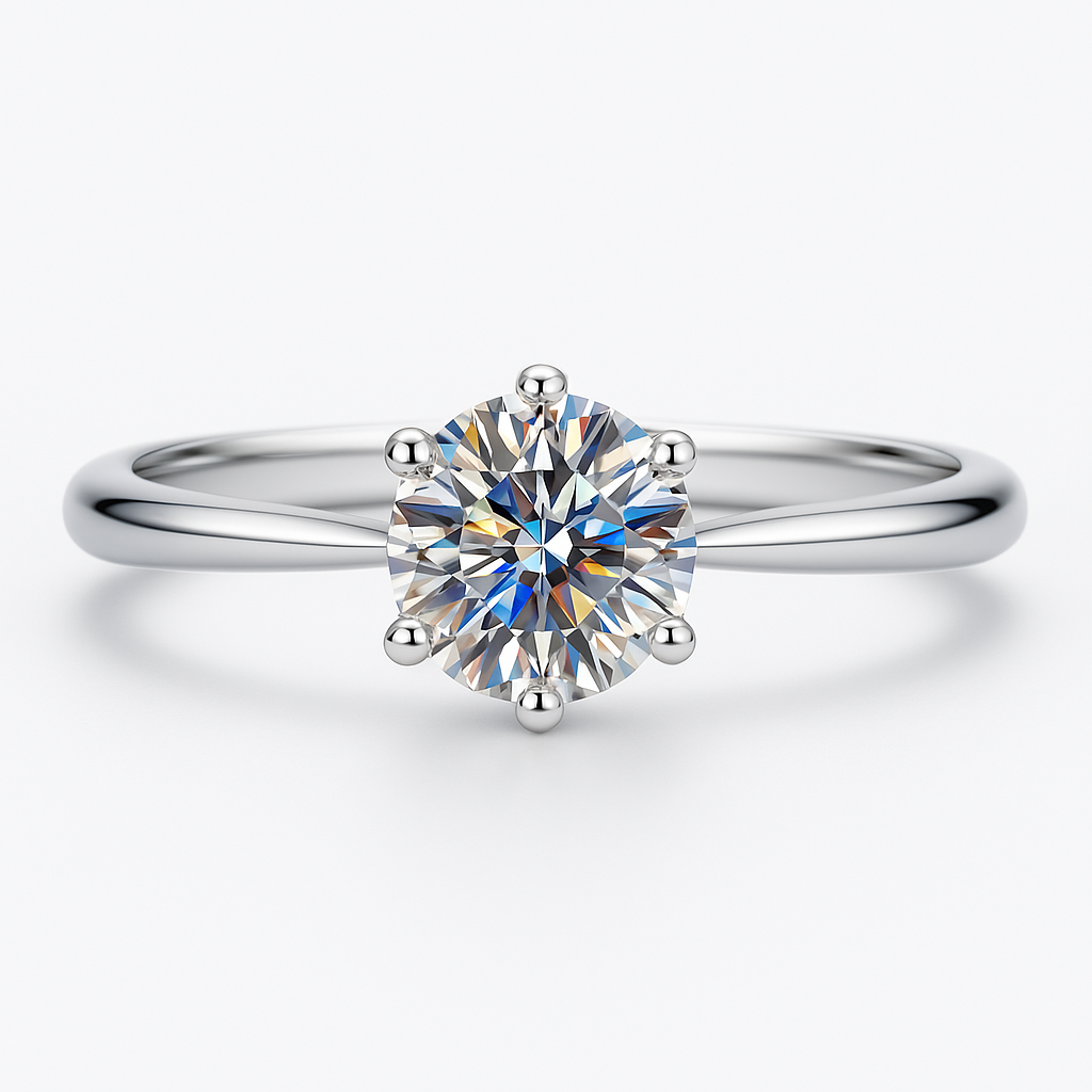 Free 0.3CT Moissanite Ring in S925 Sterling Silver