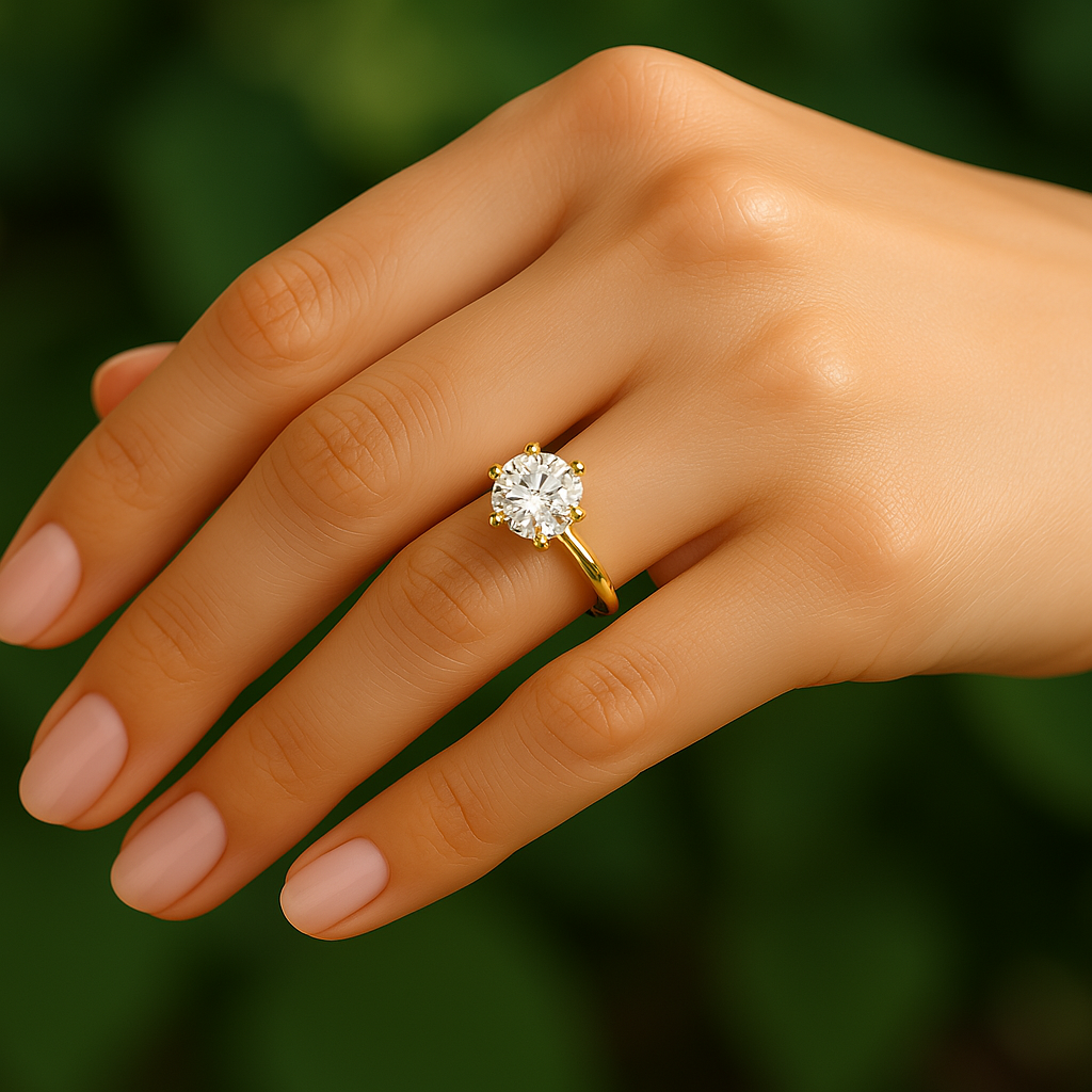 Free 0.3CT Moissanite Ring in S925 Sterling Silver