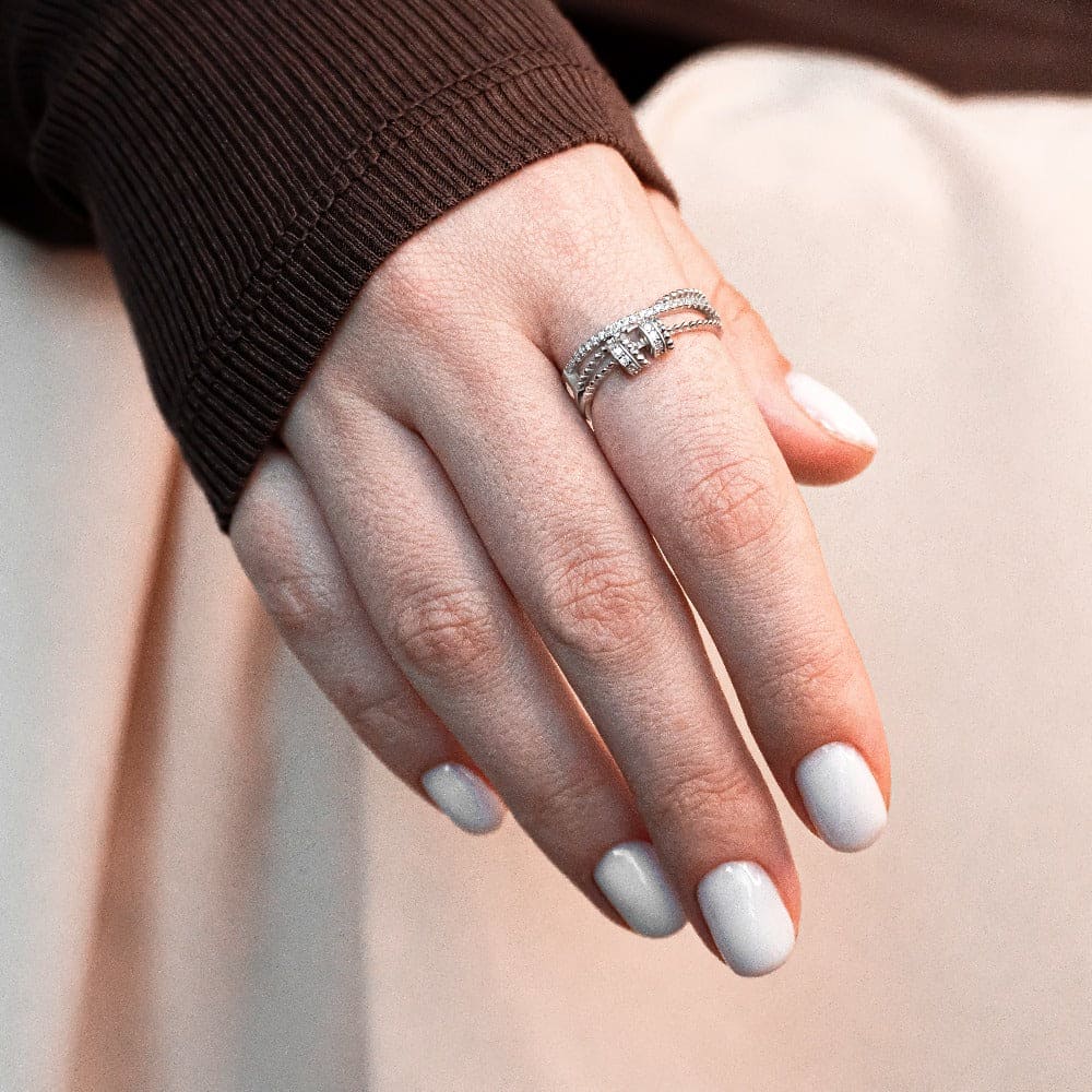 To My Daughter | Drive Away Your Anxiety | S925 Fidget Ring