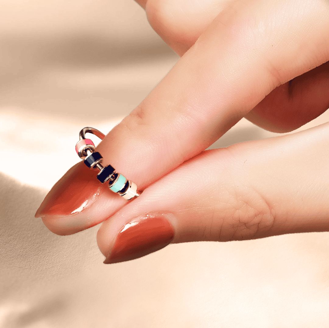 Anxiety Relieving Enamel Fidget Ring