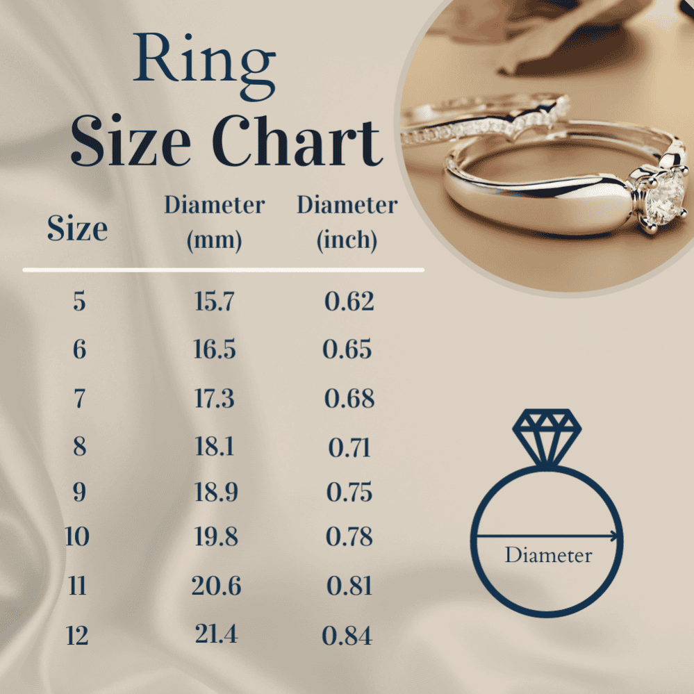 Regal Radiance: anillo de dos piezas Tiara - Plata de ley S925 