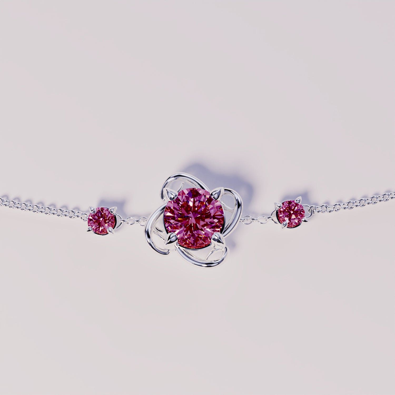 October Tourmaline Birthstone Bracelet - S925 Sterling Silver