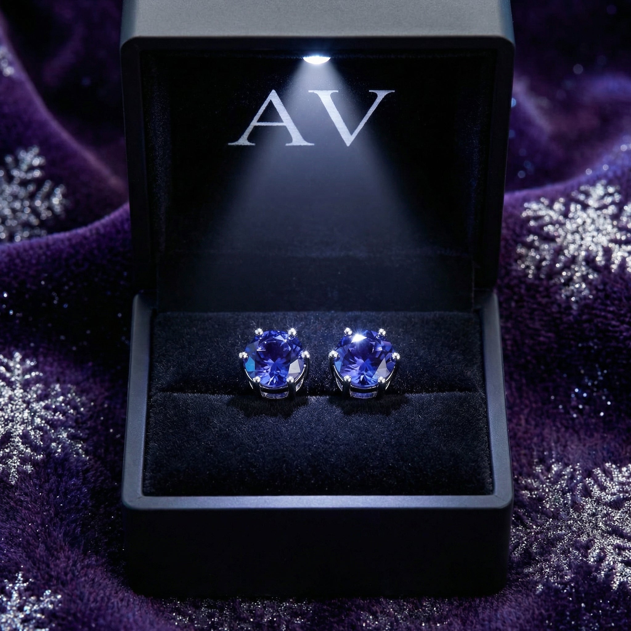 YLQ4182-DEC-tanzanite - Premium LED Gift Box Presentation