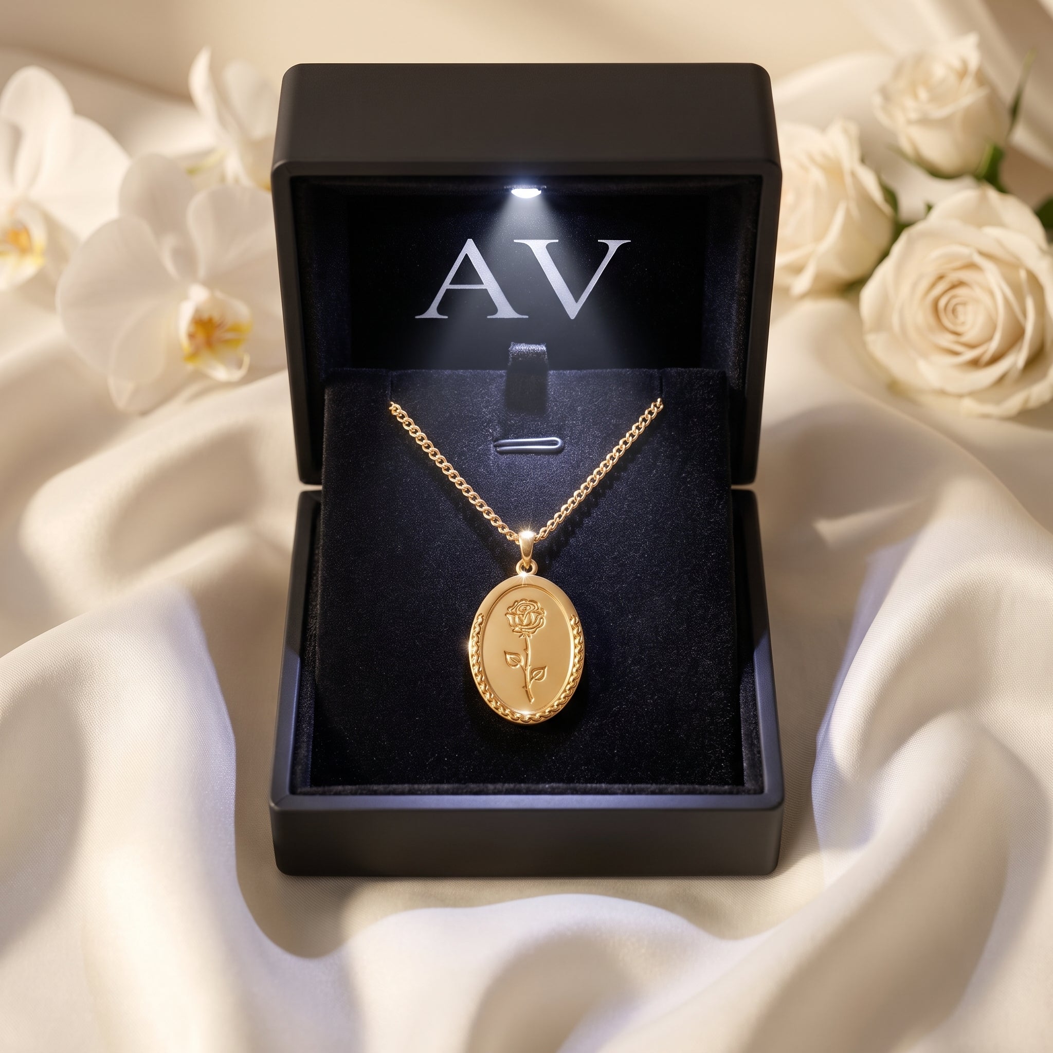 YLQ4450-necklace - Premium LED Gift Box Presentation