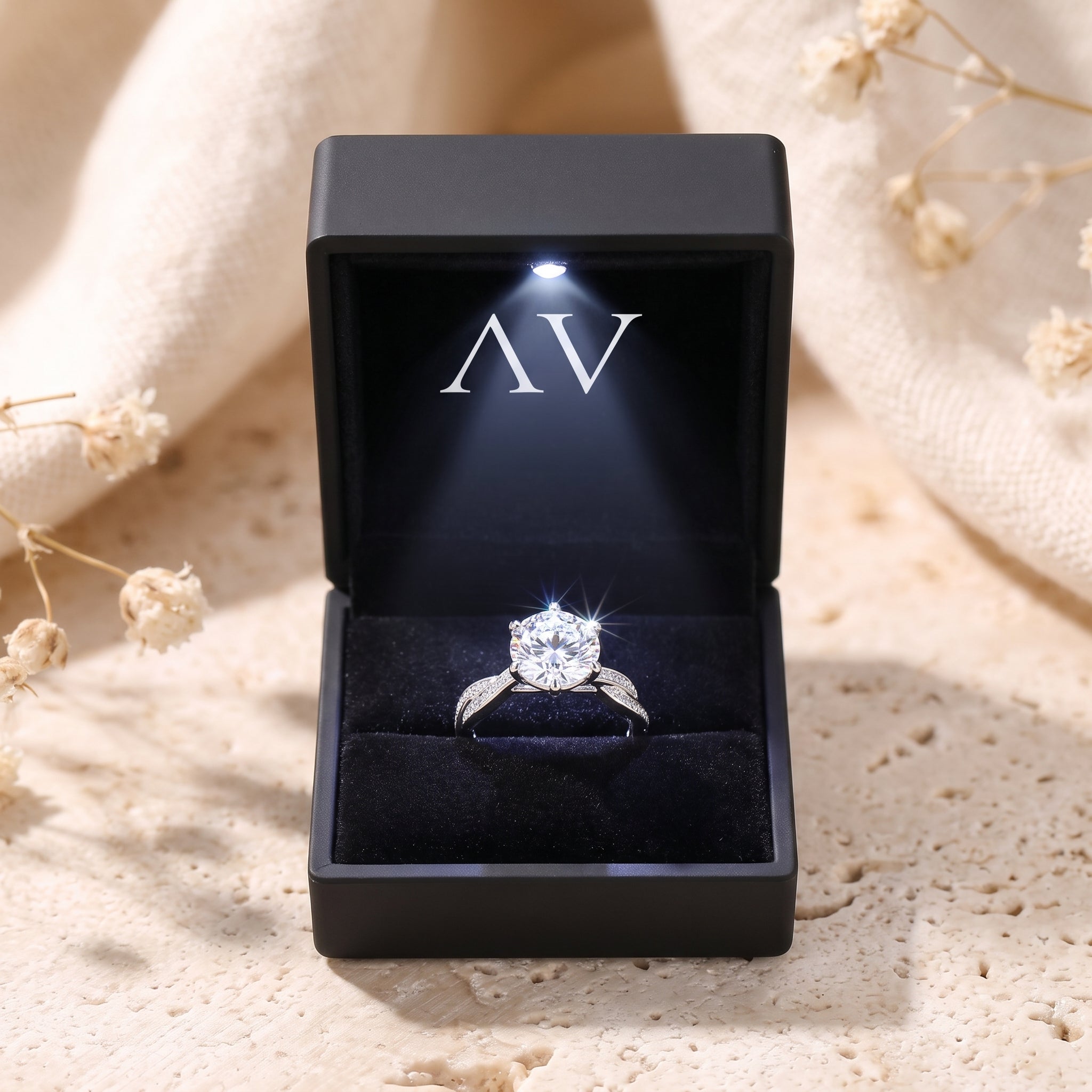 YLQ4582-rings - Premium LED Gift Box Presentation
