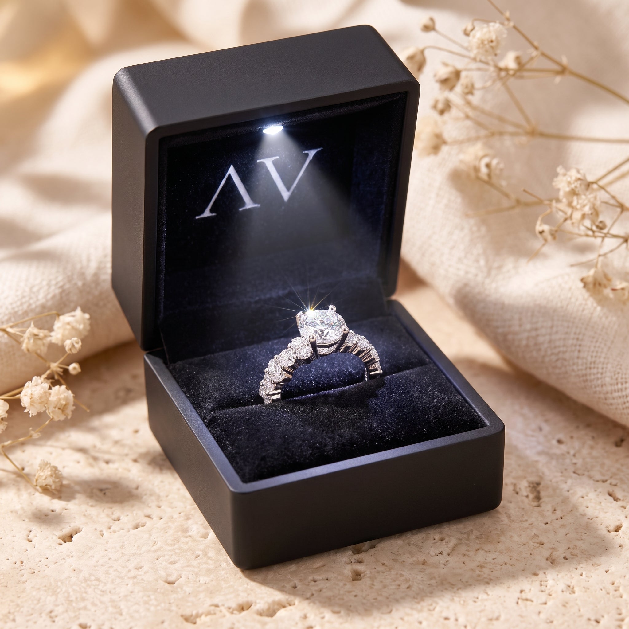 YLQ4593-rings - Premium LED Gift Box Presentation