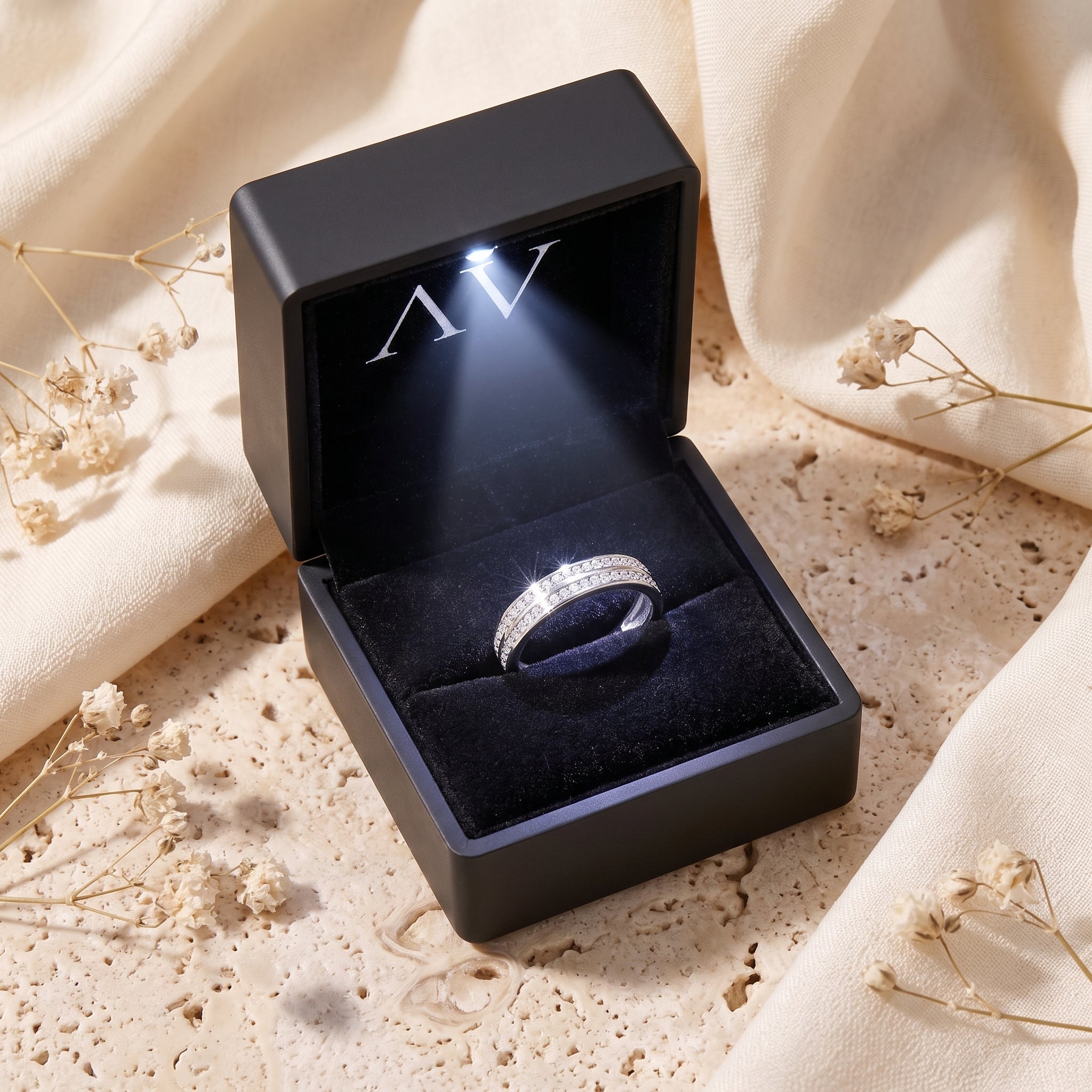 YLQ4596-rings - Premium LED Gift Box Presentation