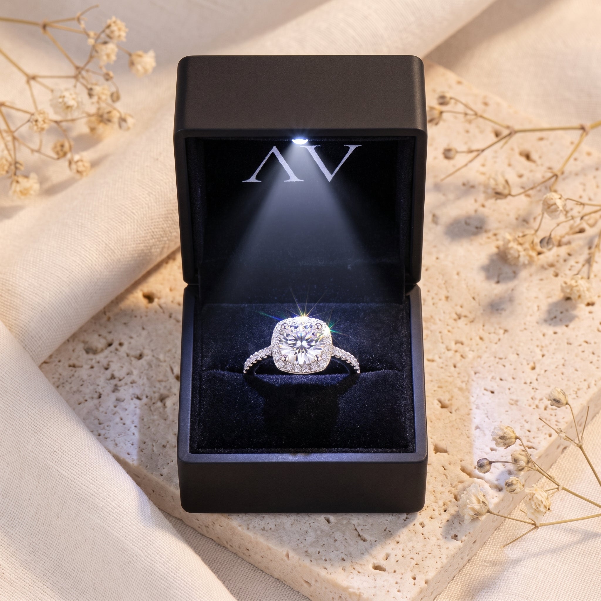YLQ4611-rings - Premium LED Gift Box Presentation