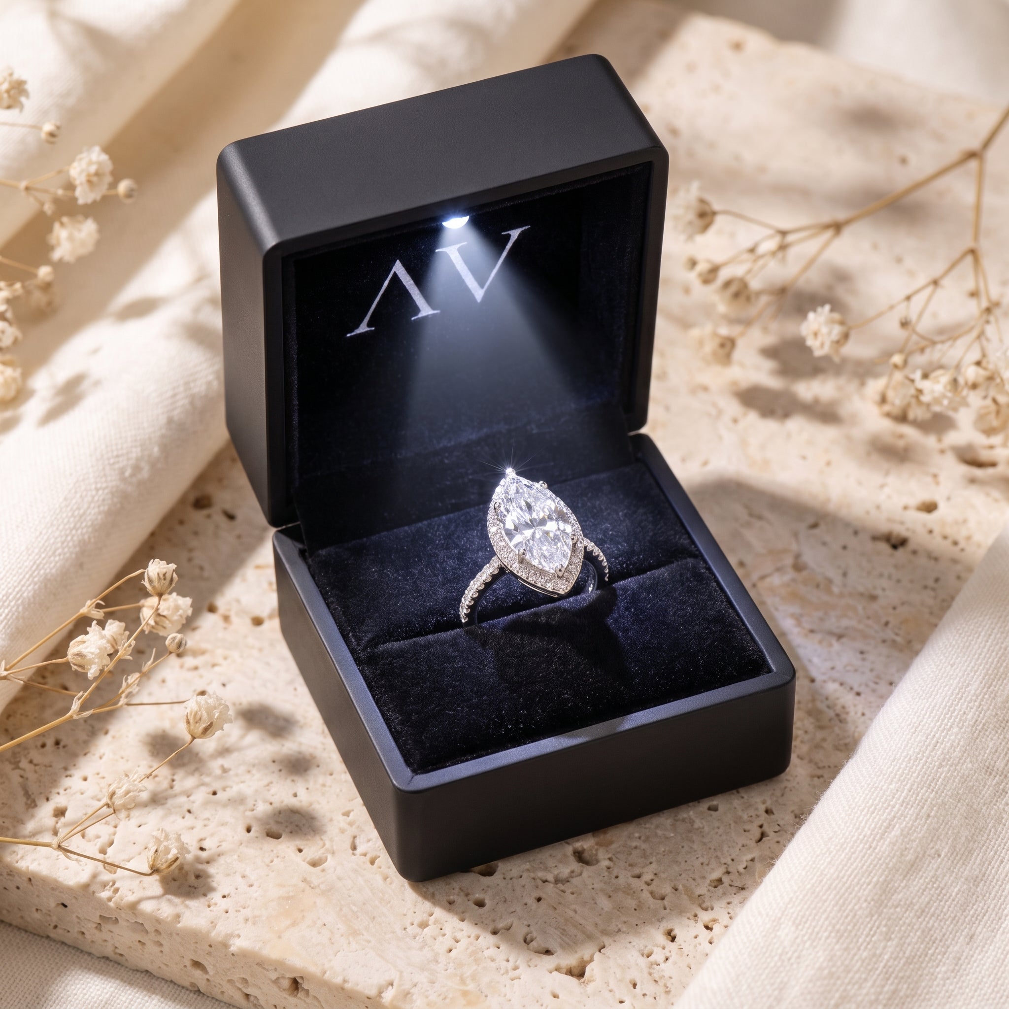 YLQ4680-rings - Premium LED Gift Box Presentation
