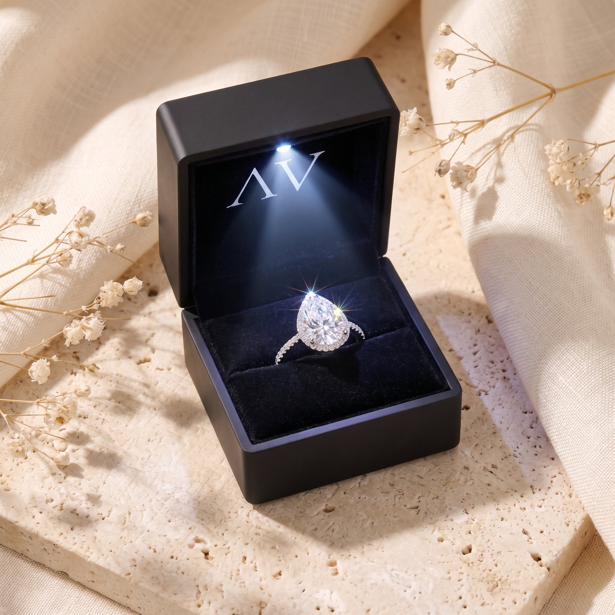 YLQ4682-rings - Premium LED Gift Box Presentation
