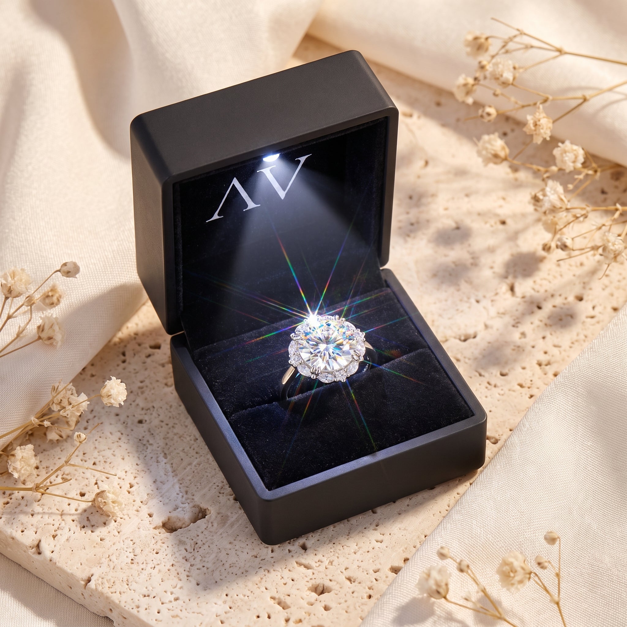 YLQ4693-rings - Premium LED Gift Box Presentation