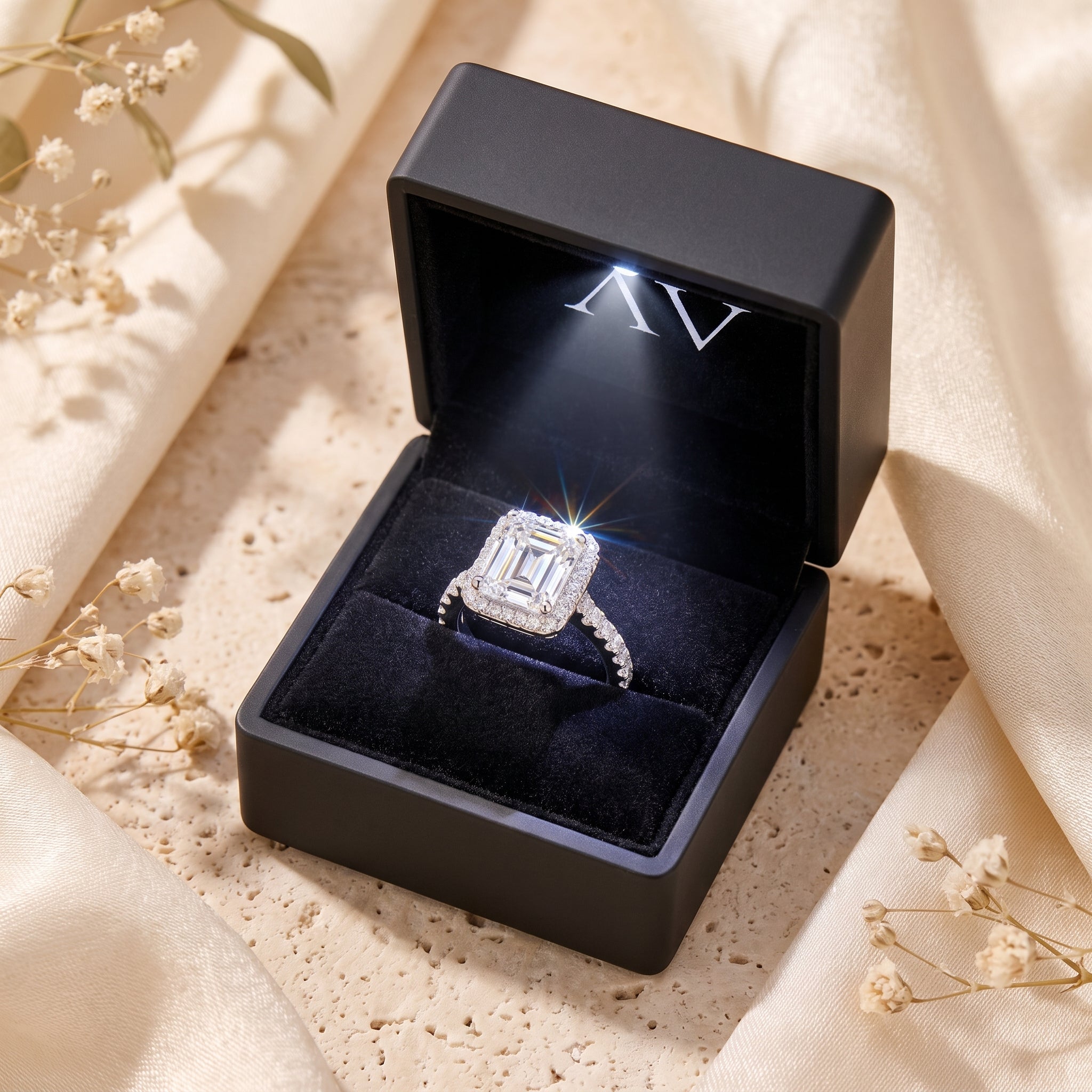 YLQ4705-rings - Premium LED Gift Box Presentation