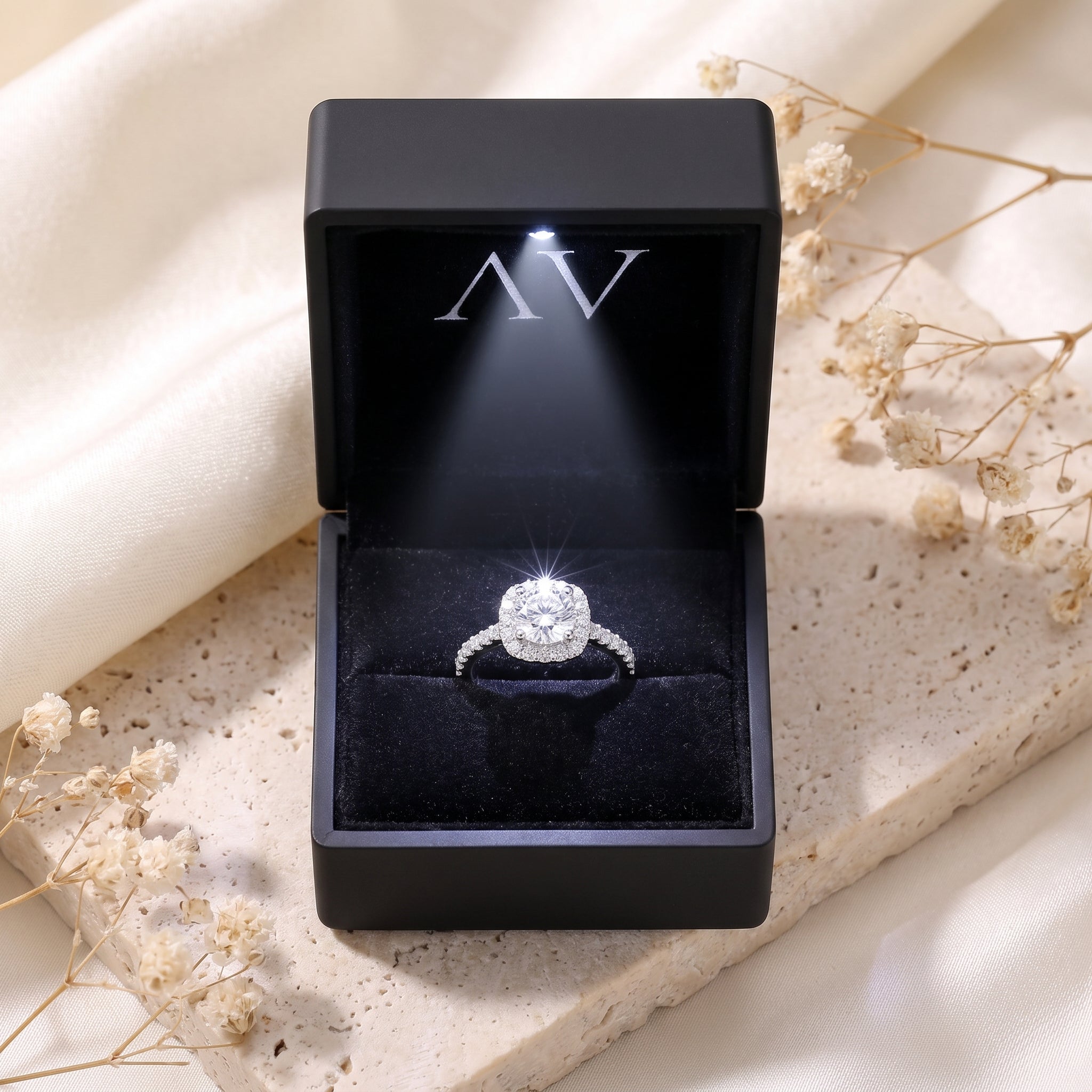 YLQ4806-rings - Premium LED Gift Box Presentation