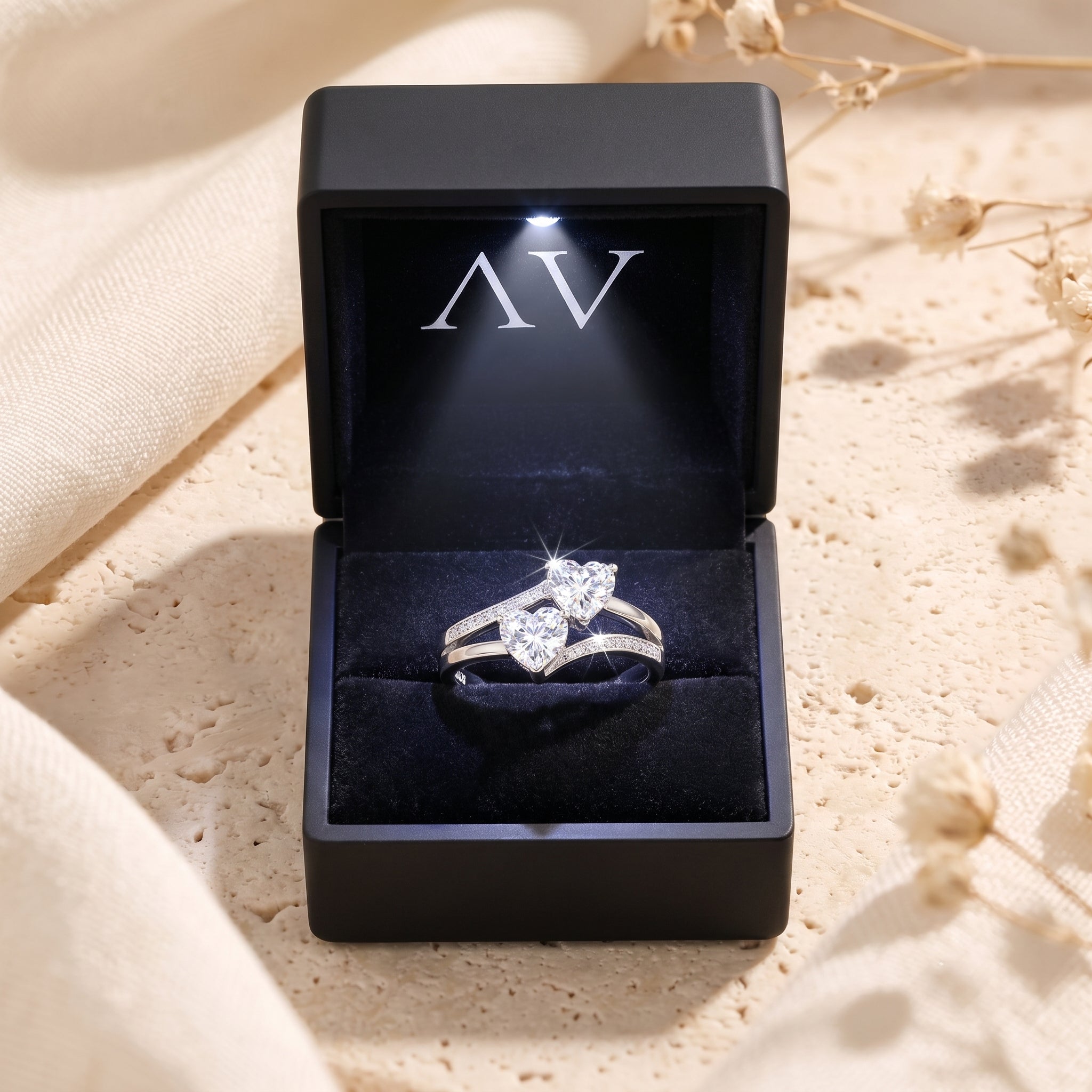 YLQ4821-rings - Premium LED Gift Box Presentation