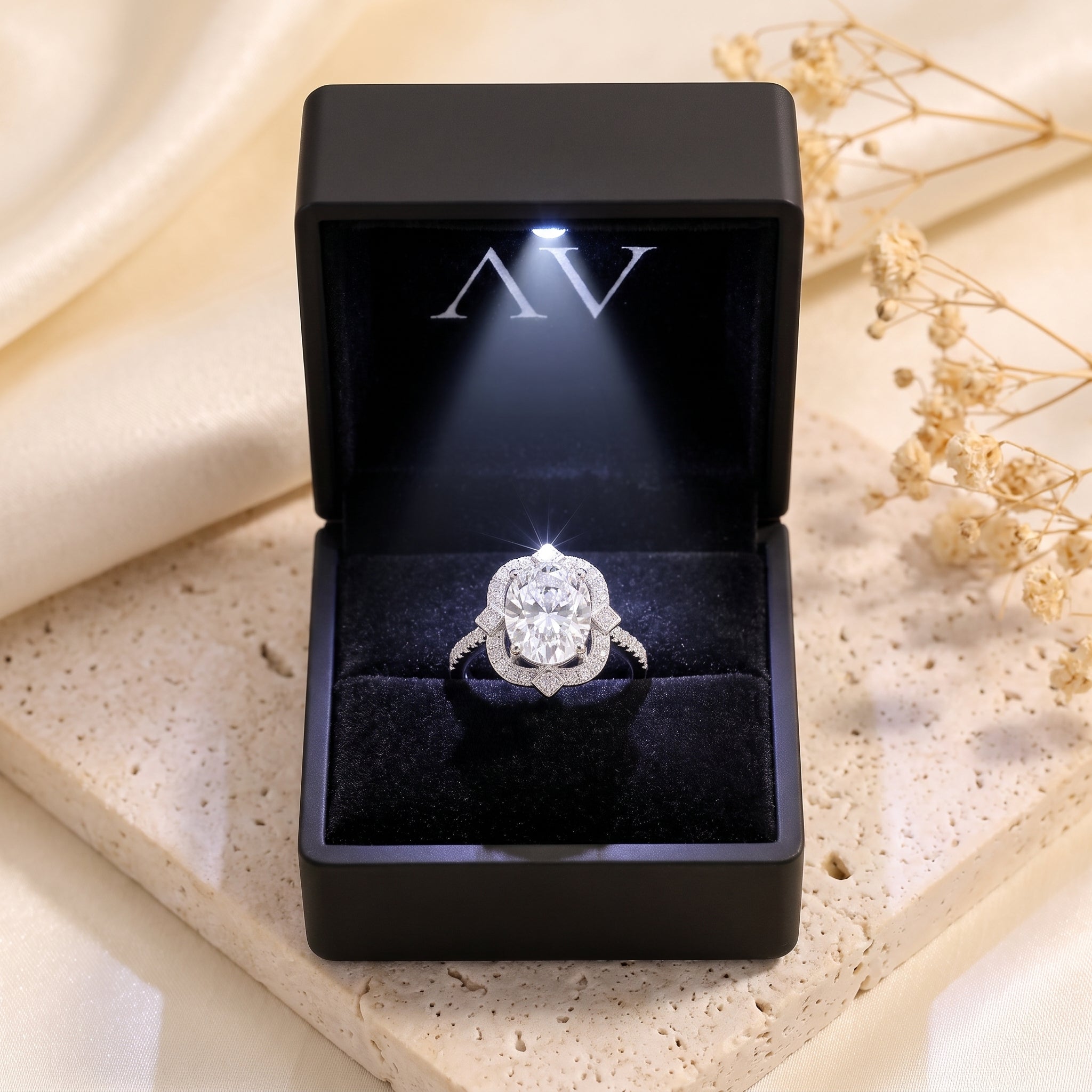 YLQ4823-rings - Premium LED Gift Box Presentation