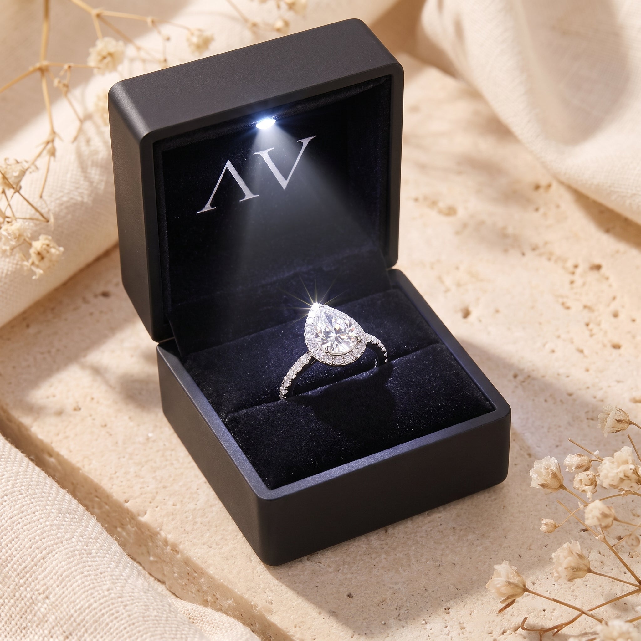 YLQ4830-rings - Premium LED Gift Box Presentation