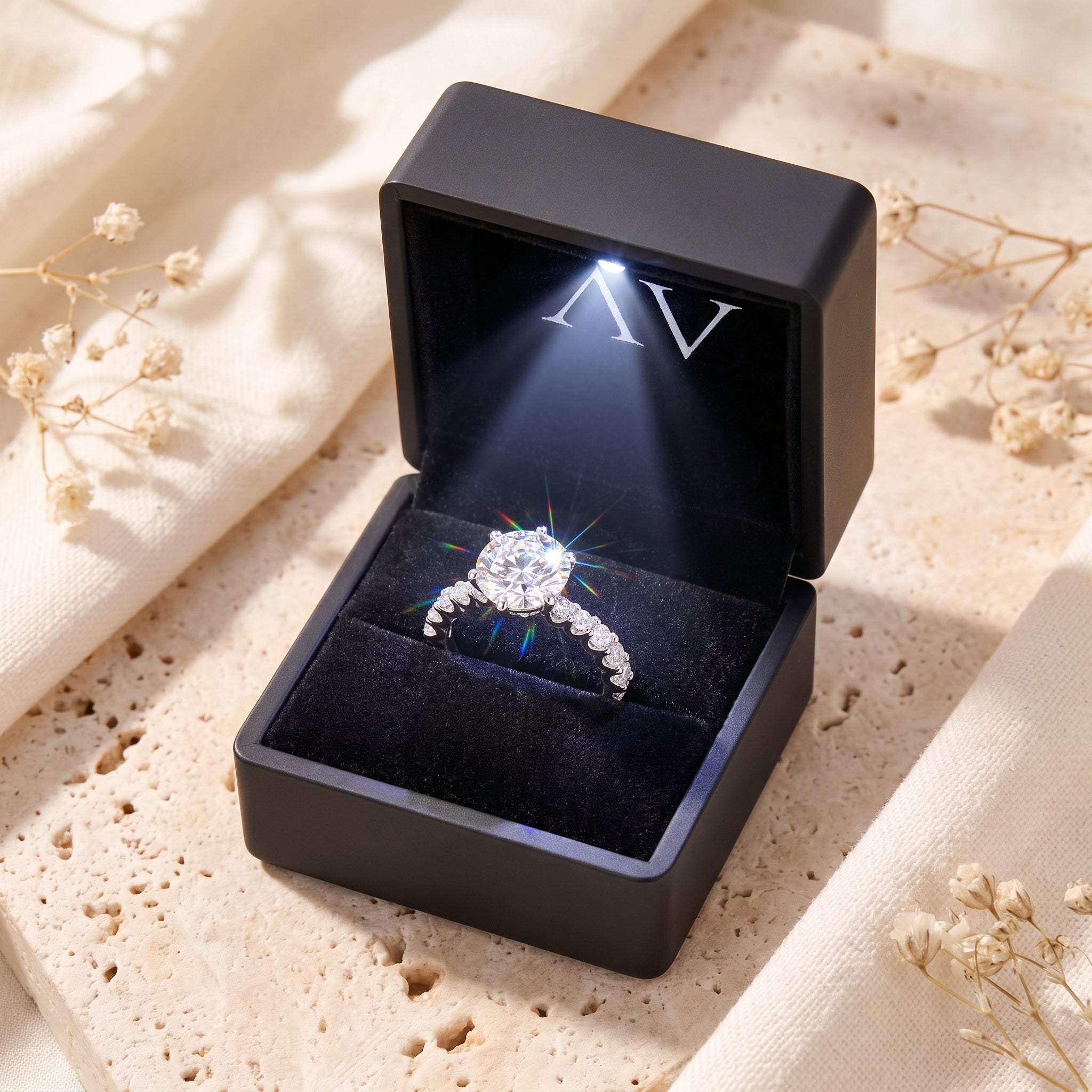 YLQ4839-rings - Premium LED Gift Box Presentation
