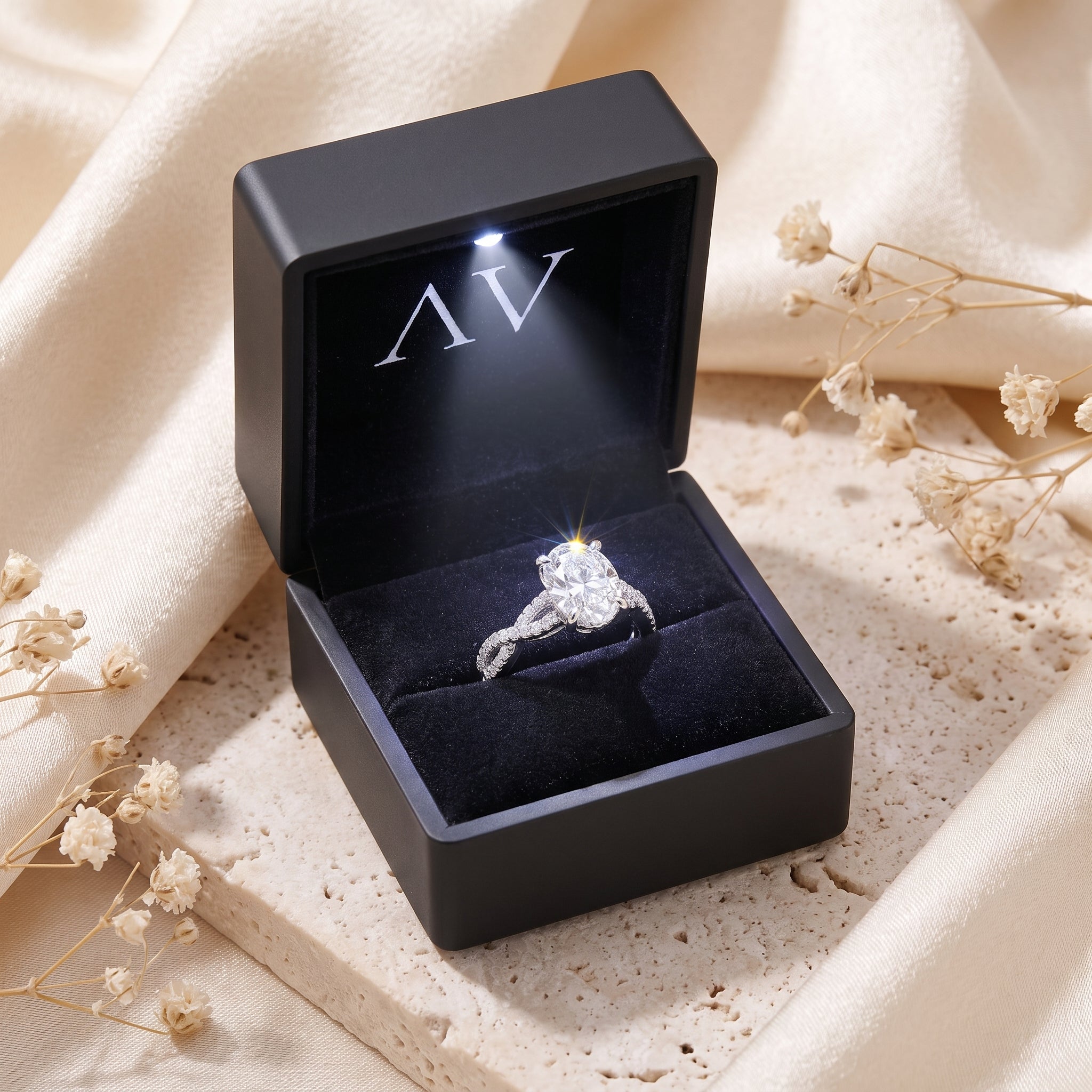 YLQ4840-rings - Premium LED Gift Box Presentation