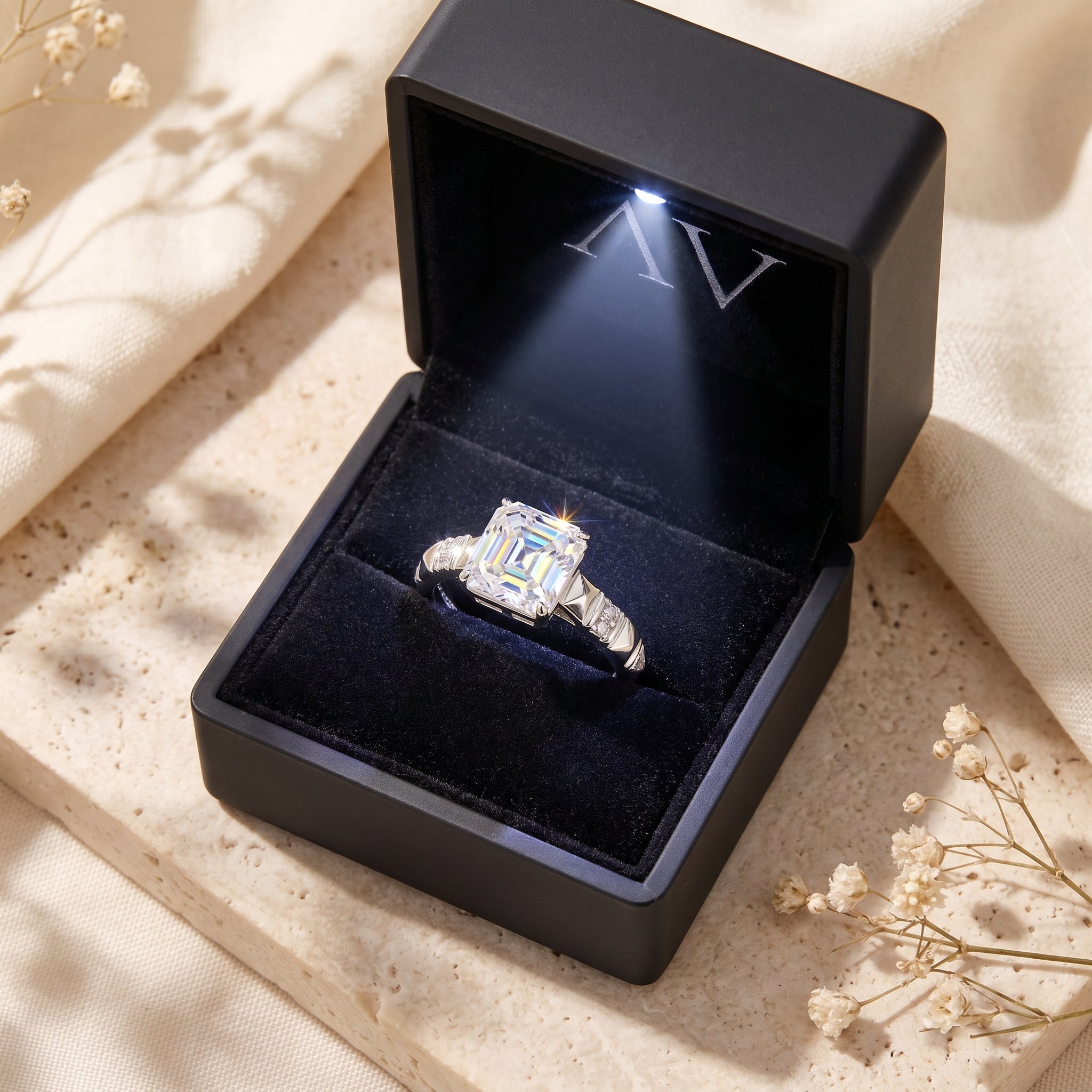 YLQ4841-rings - Premium LED Gift Box Presentation
