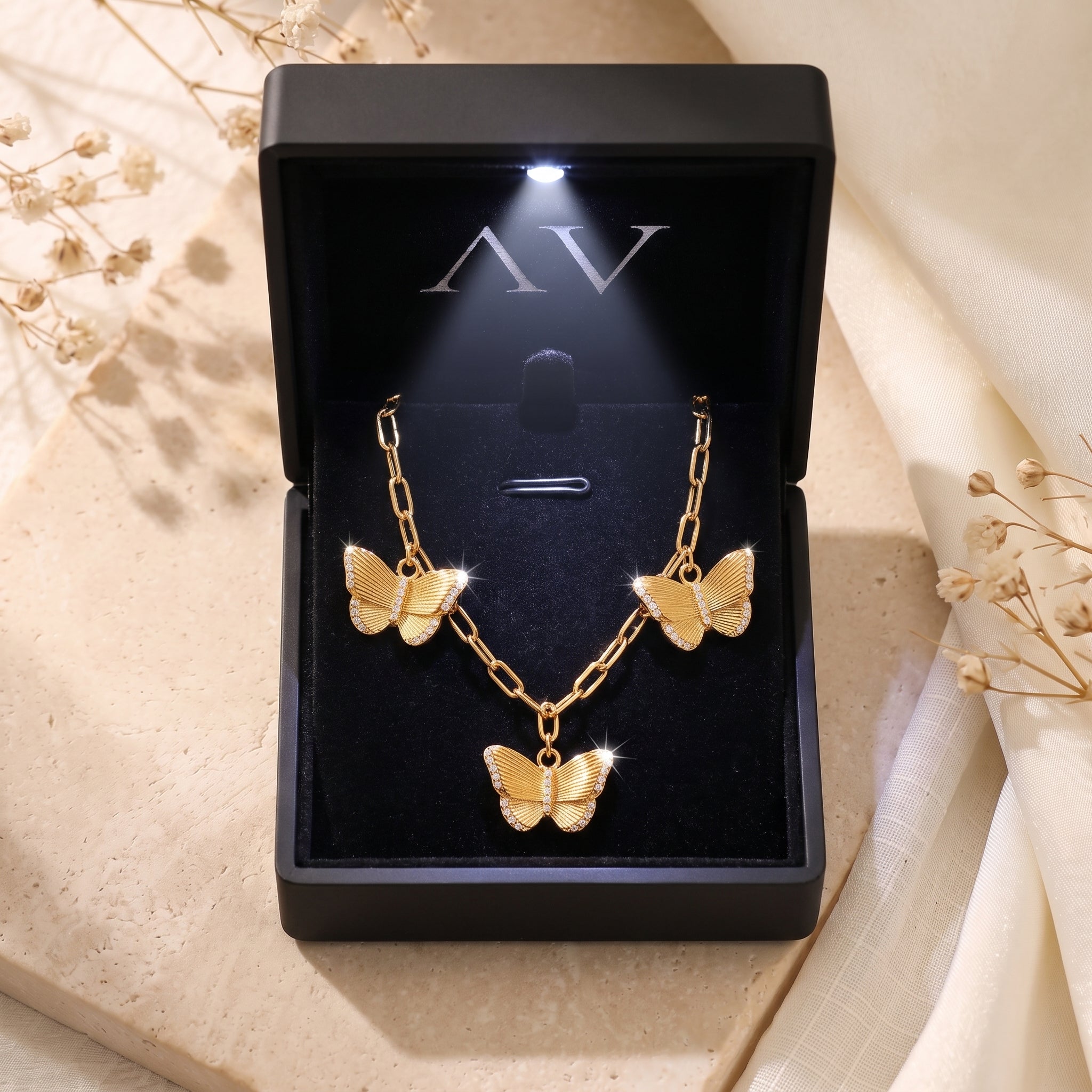 YLQ49011-NECKLACE - Premium LED Gift Box Presentation