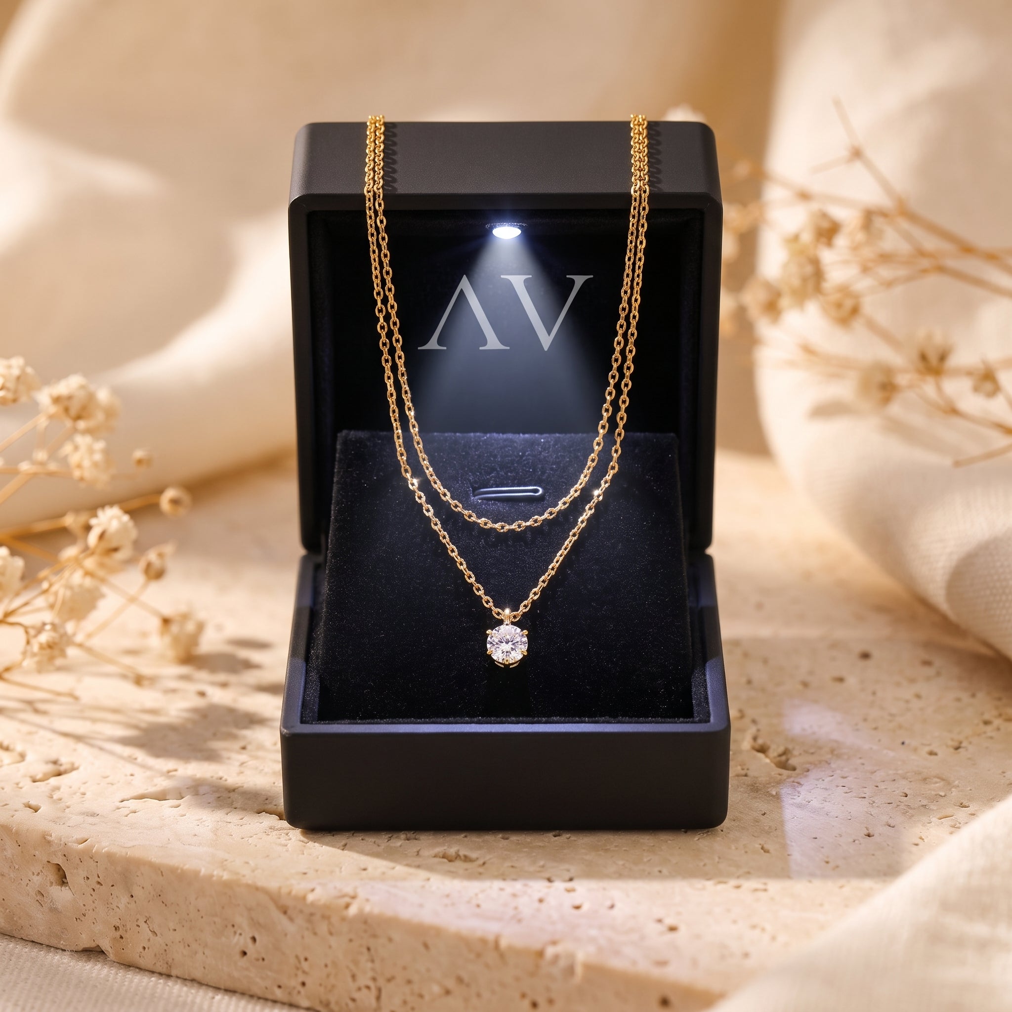YLQ49149-NECKLACE - Premium LED Gift Box Presentation