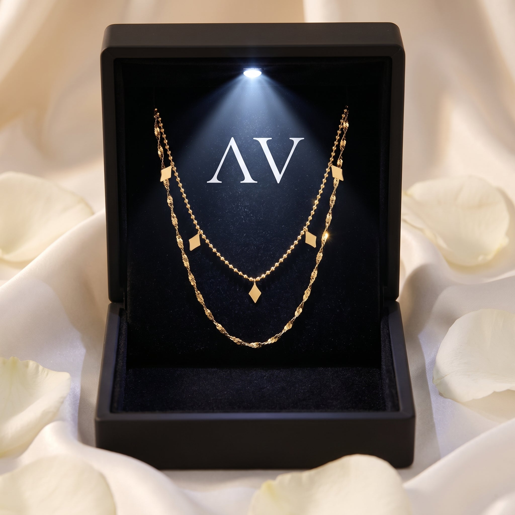 YLQ49359-NECKLACE - Premium LED Gift Box Presentation