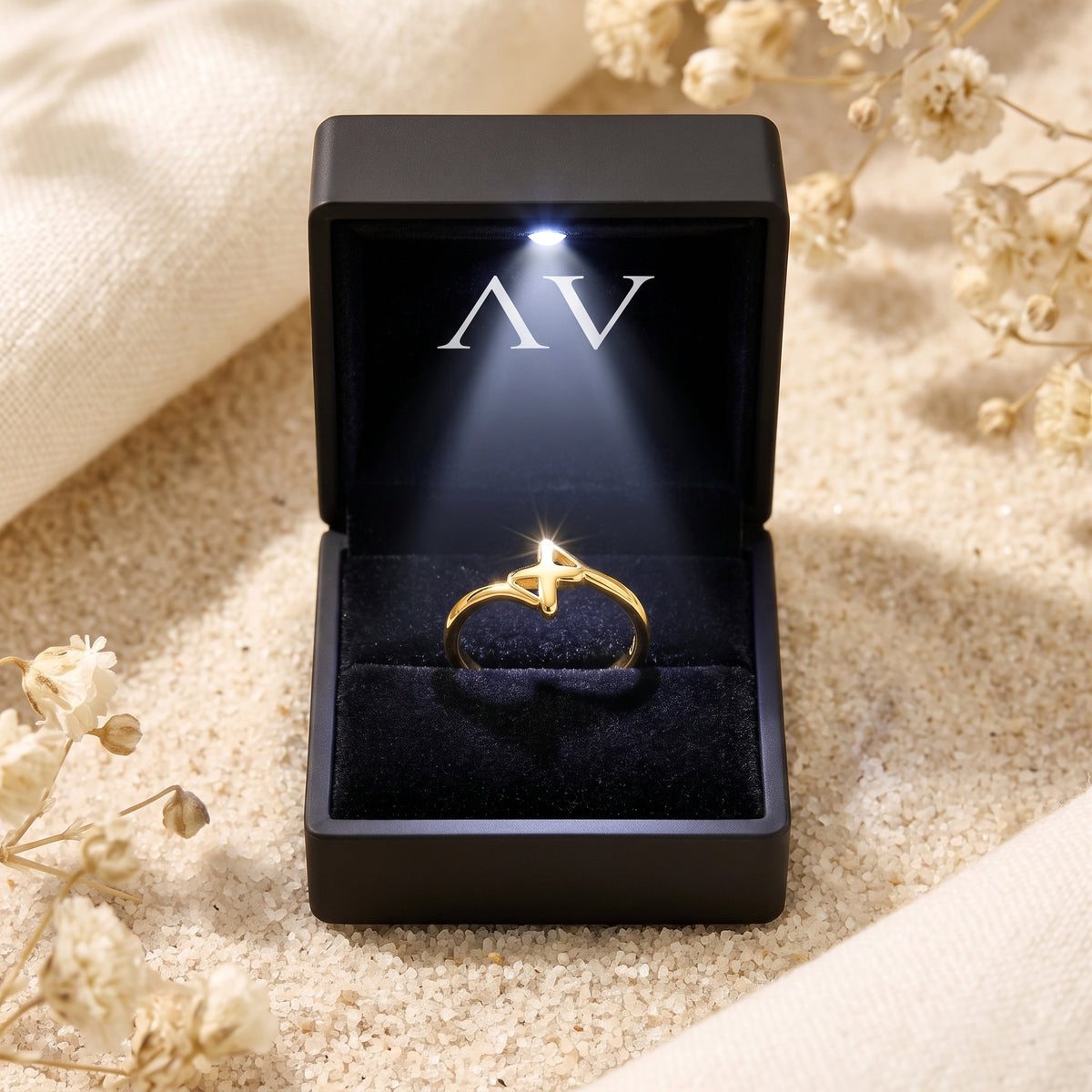 YLQ49635-ring - Premium LED Gift Box Presentation