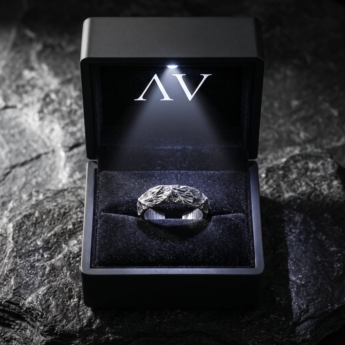 YLQ49971-rings - Premium LED Gift Box Presentation