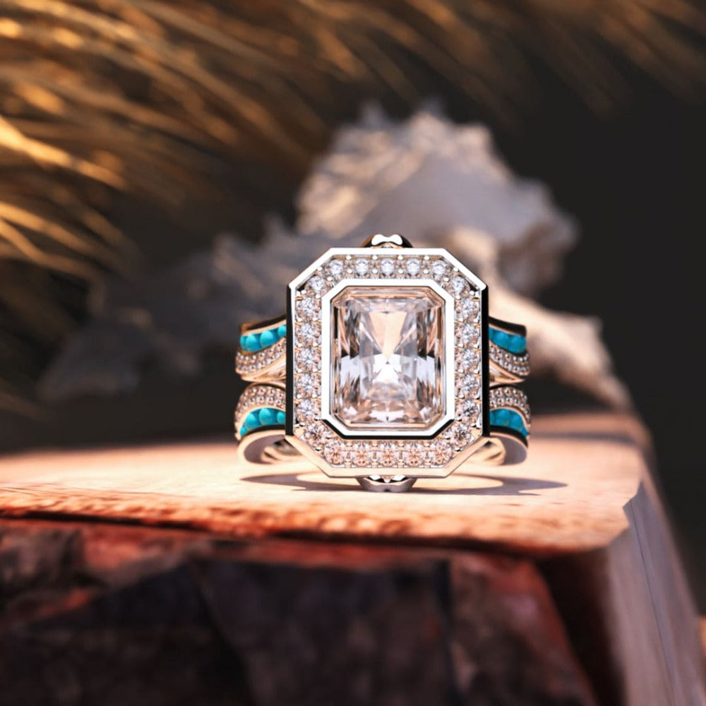 Ocean's Crown Jewel - 925 Sterling Silver Ring