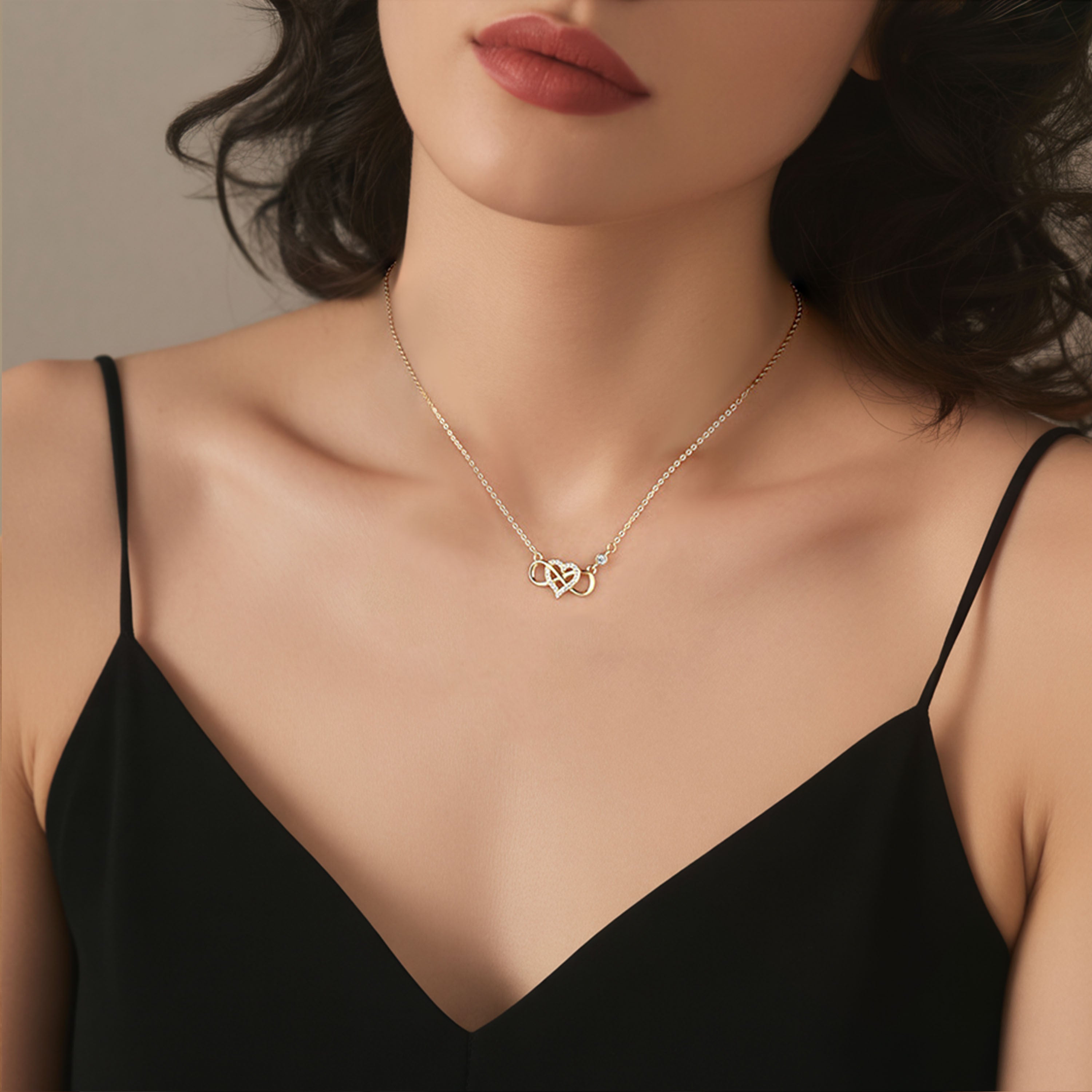 Eternal Diamond Infinity Heart Necklace