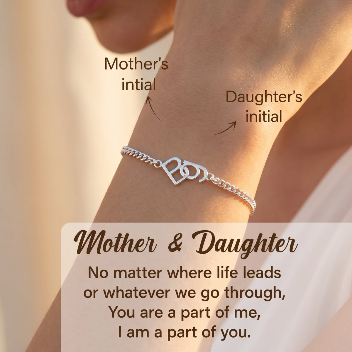 The Intertwined Initial Bracelet