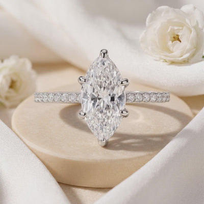 6-Prong Eternity Marquise Moissanite Ring — Hero video (10 seconds)