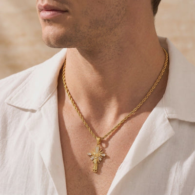 YLQ49545-cross necklace lifestyle video