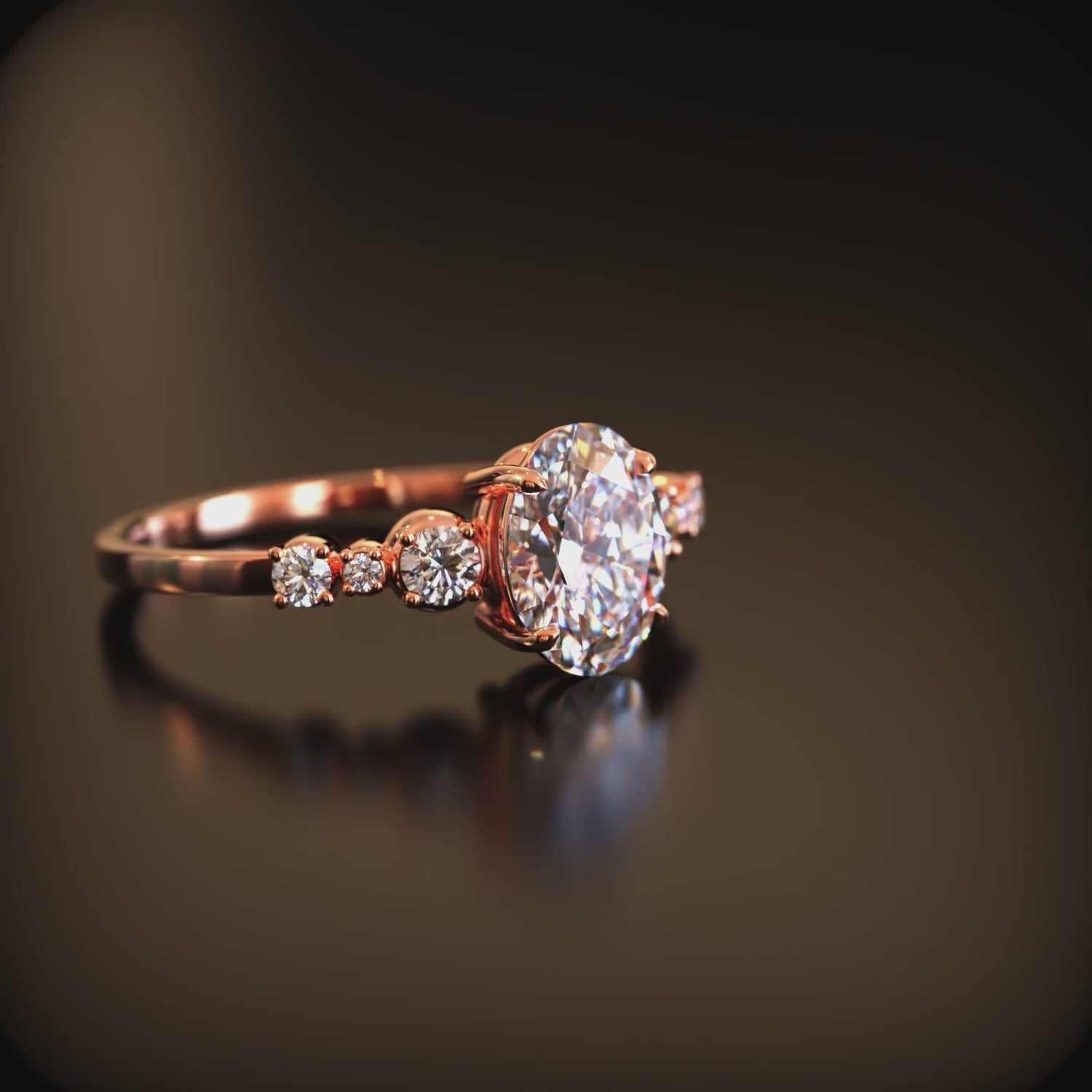 The Alina ring in 14K solid gold