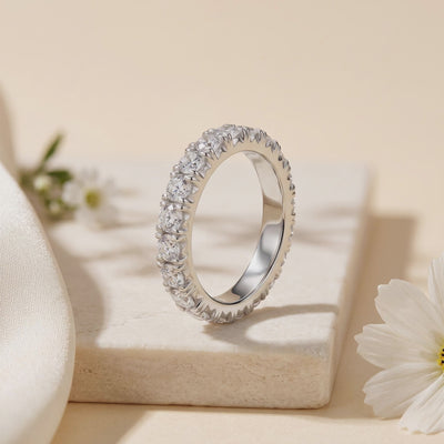 2.1CT Total Moissanite Eternity Band — Hero video (10 seconds)